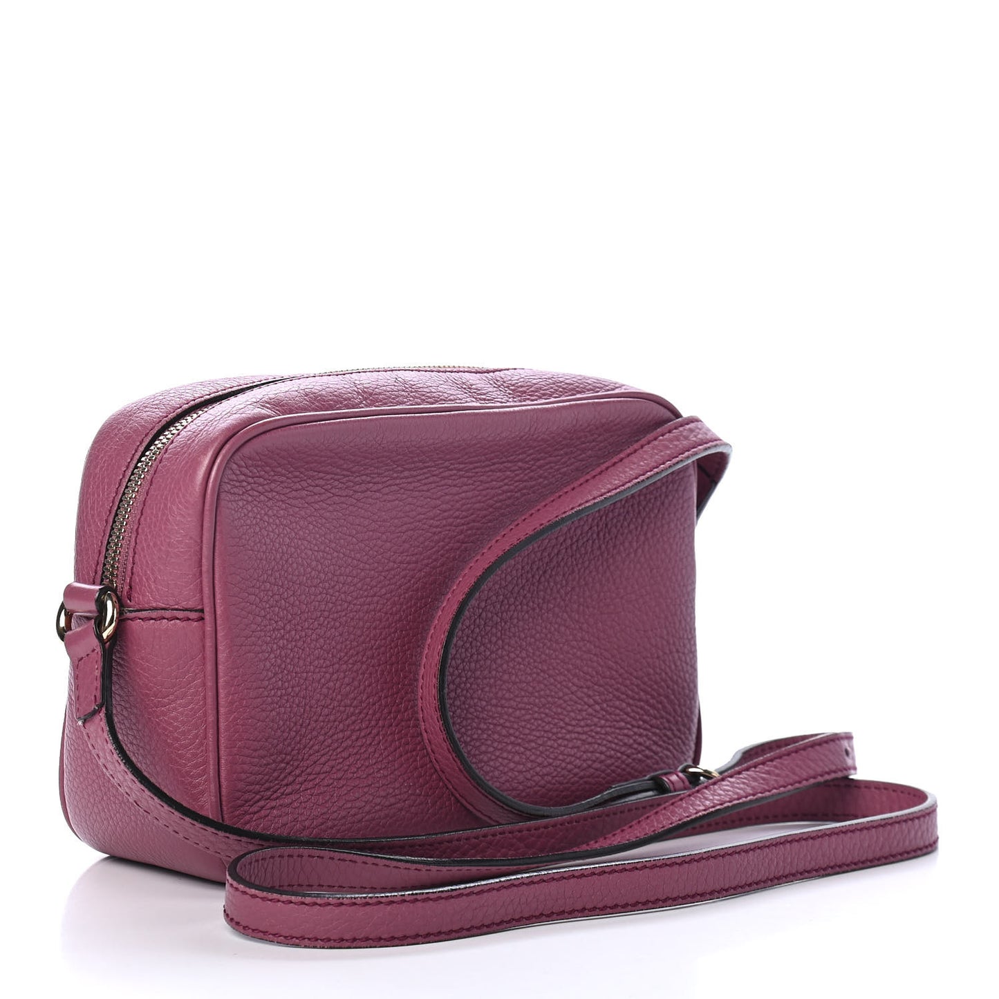 Pebbled Calfskin Small Soho Disco Bag Peonia Flower