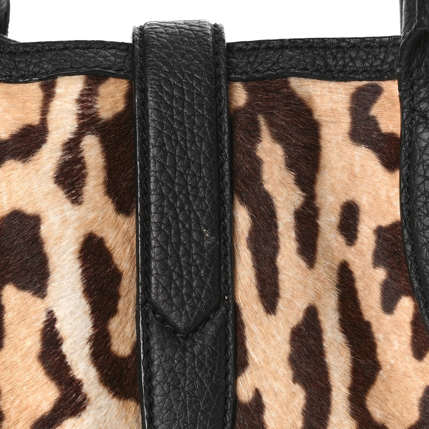 Pony Hair Cheetah Print Medium Jackie Top Handle Bag