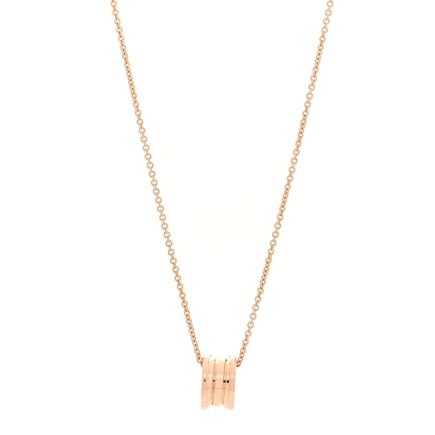 Bulgari 18K Rose Gold B.Zero1 Pendant Necklace 1806475 – FASHIONPHILE