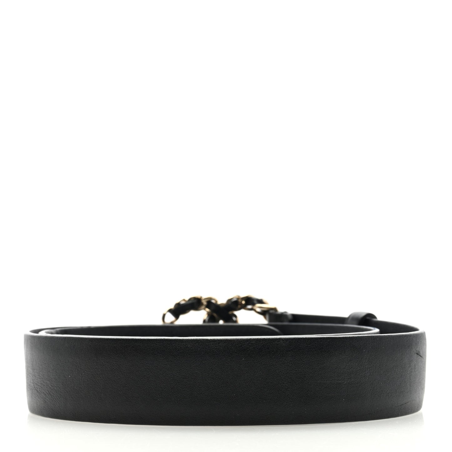 Lambskin CC Chain Belt 80 32 Black
