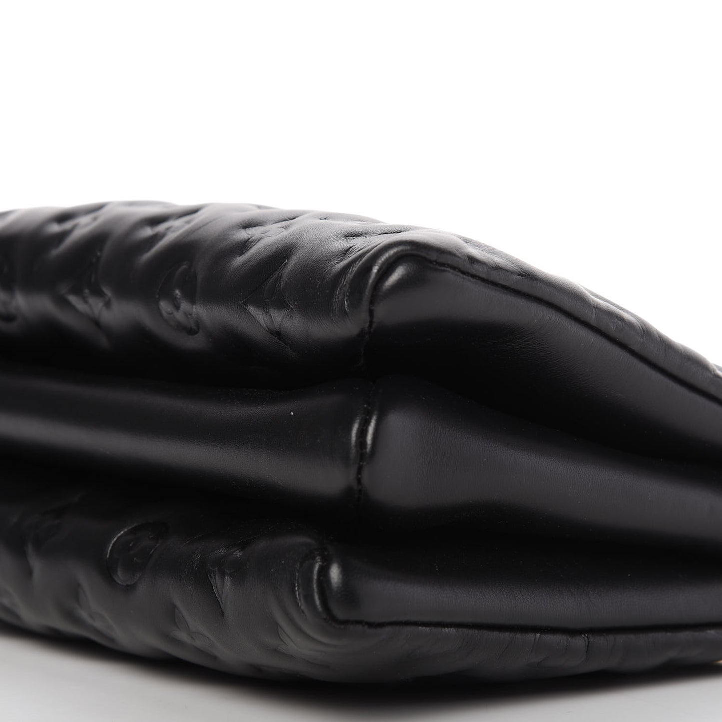 Lambskin Embossed Monogram Coussin PM Black