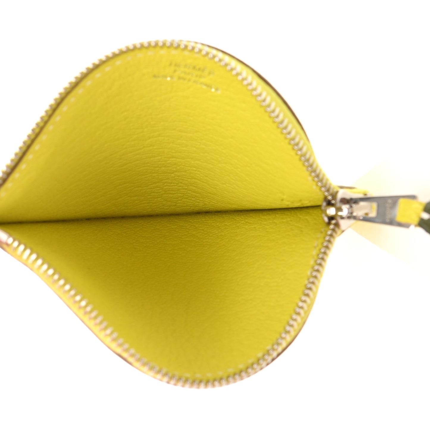Chevre Mysore Tutti Frutti Citron Coin Purse Charm Lime