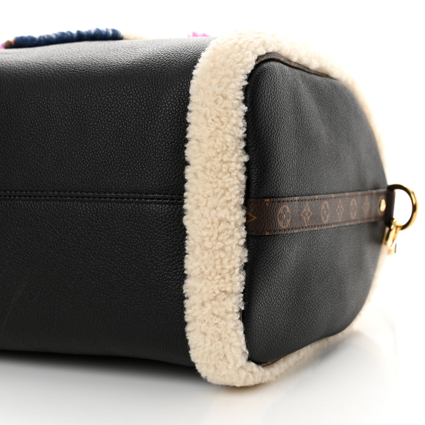 Calfskin Monogram Teddy Speedy Bandouliere 30 Black