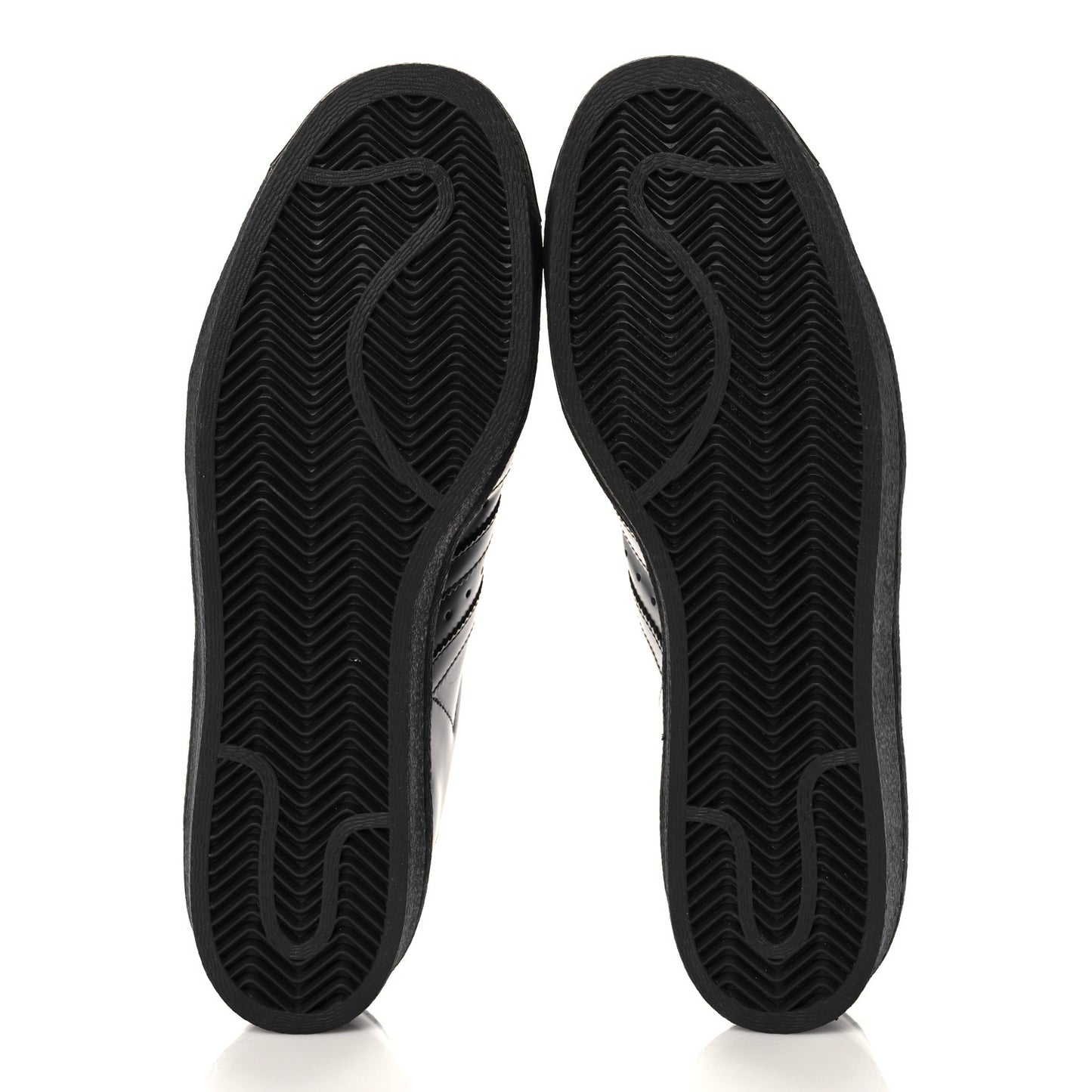 X ADIDAS Brushed Calfskin Logo Mens Superstar Sneakers 11.5 Black