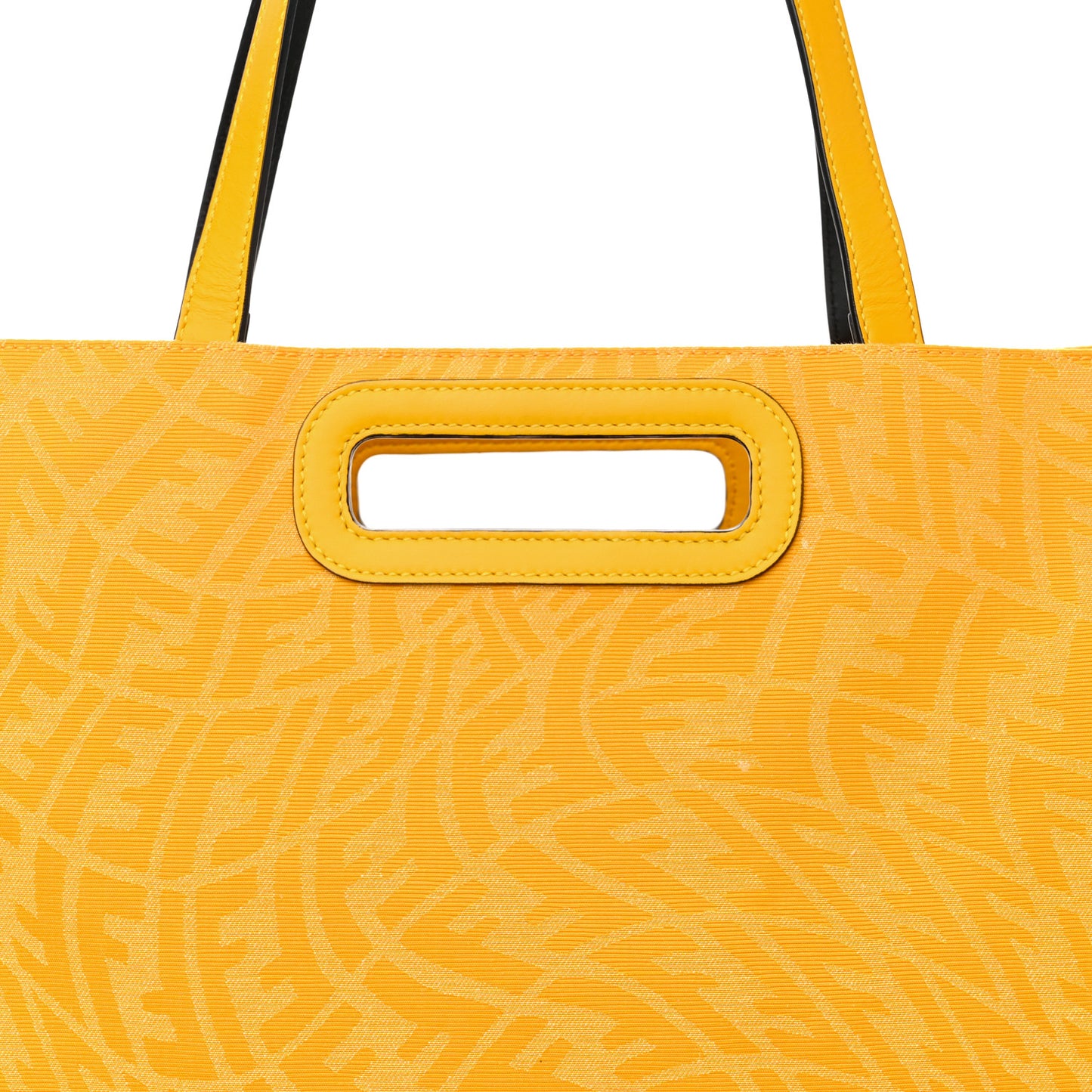 X SARAH COLEMAN Fabric Jacquard Vitello Grace Light FF Vertigo East West Shopper Tote Mimosa