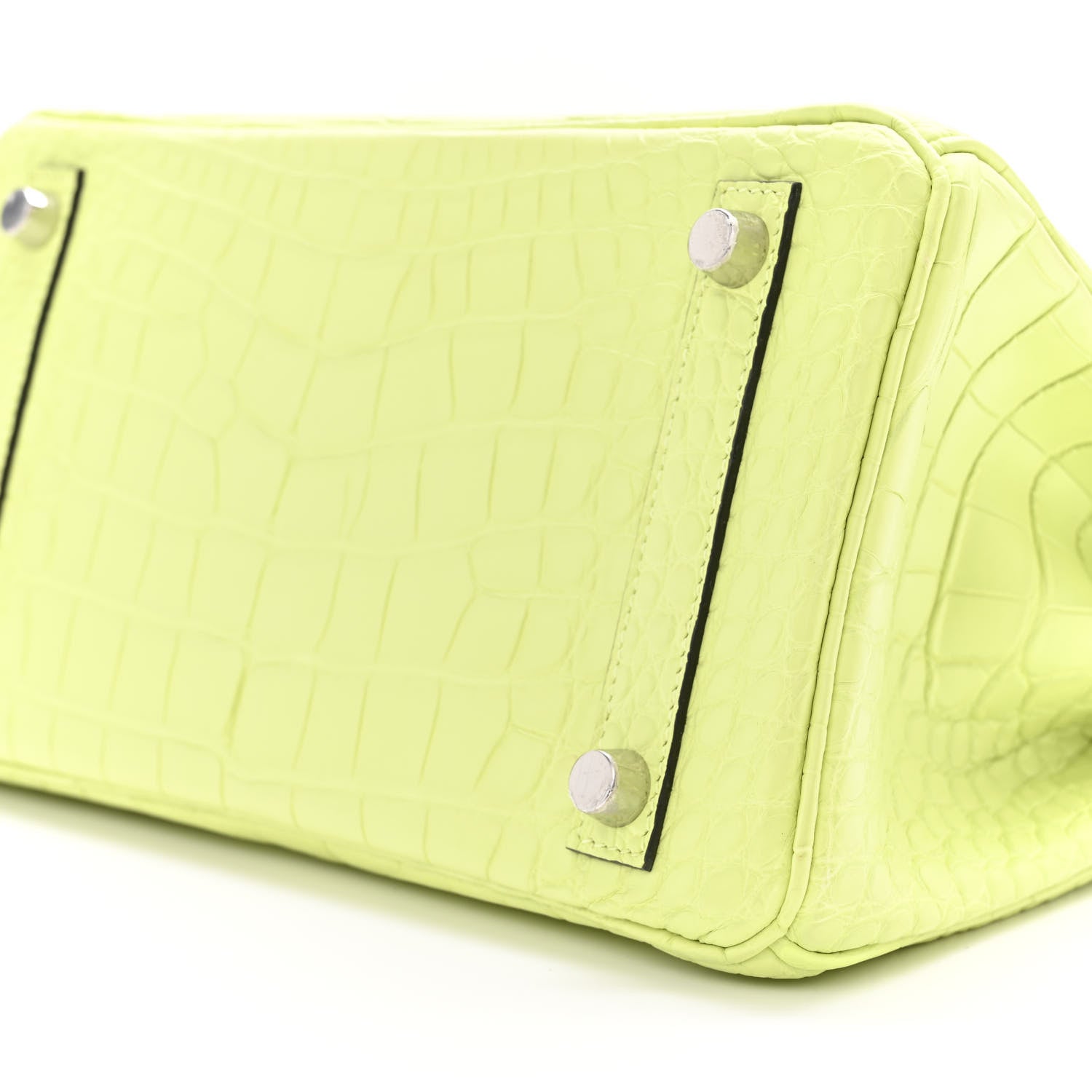 Hermes Matte Alligator Birkin 25 Jaune Bourgeon 11 of 11