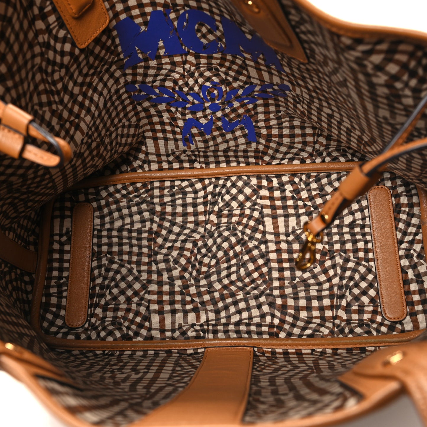 Visetos Medium Liz Reversible Shopper Tote Cognac