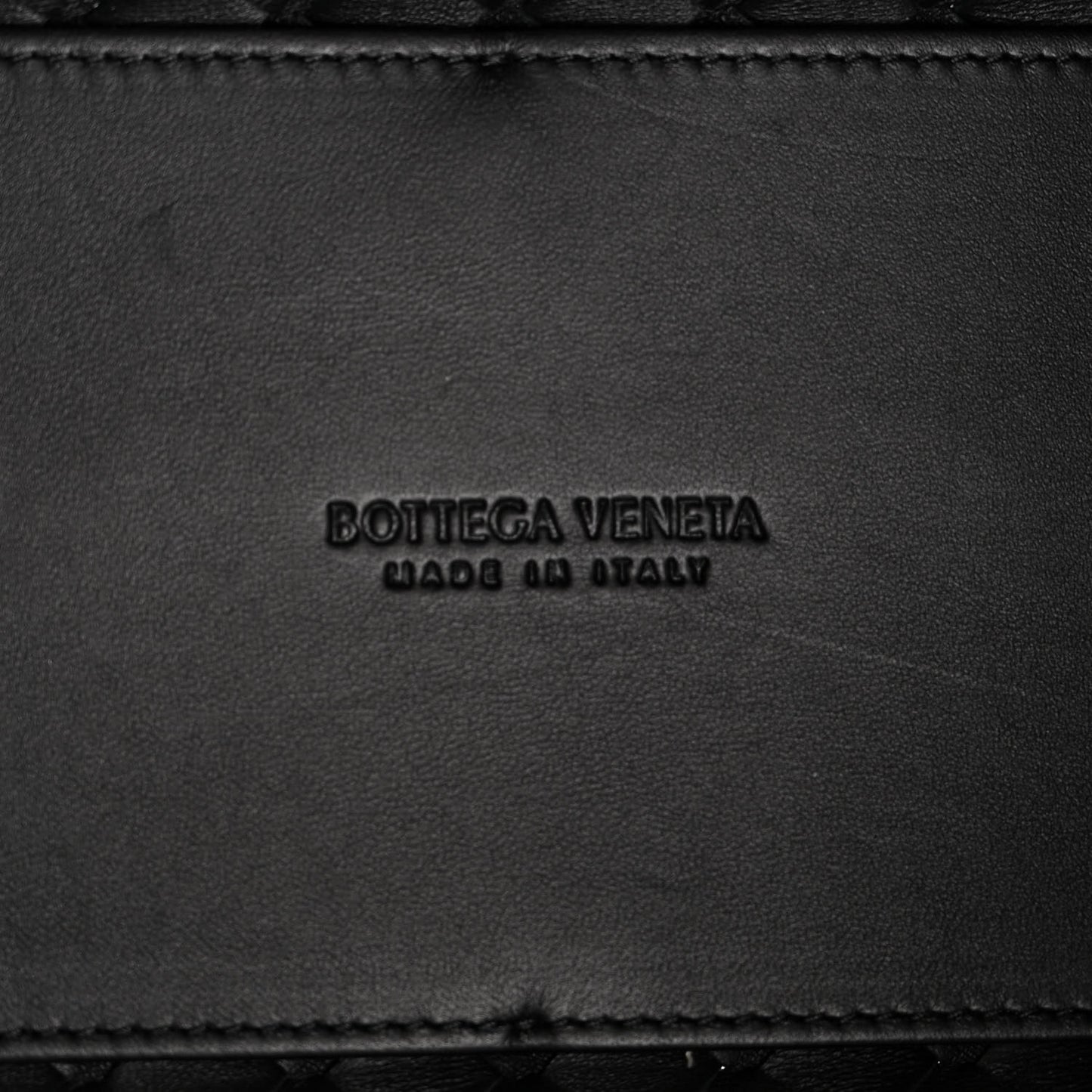 Nappa Intrecciato Medium Andiamo Shoulder Bag Black