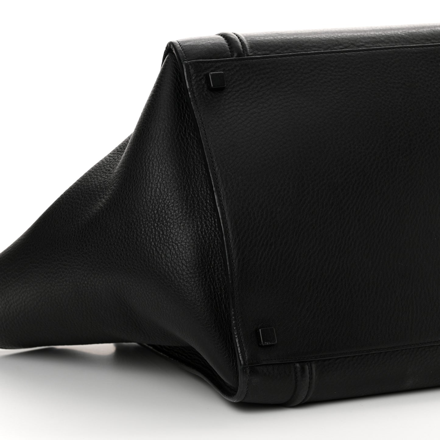 Grained Calfskin Medium Phantom Luggage Black