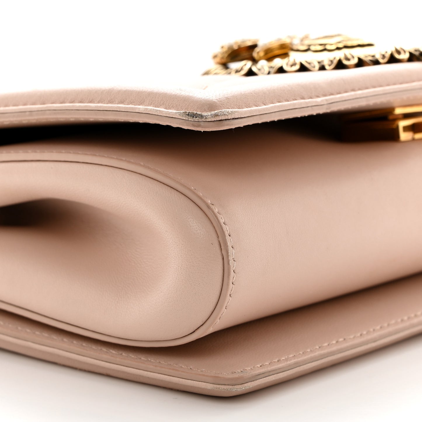 Calfskin Medium Devotion Crossbody Bag Cipria