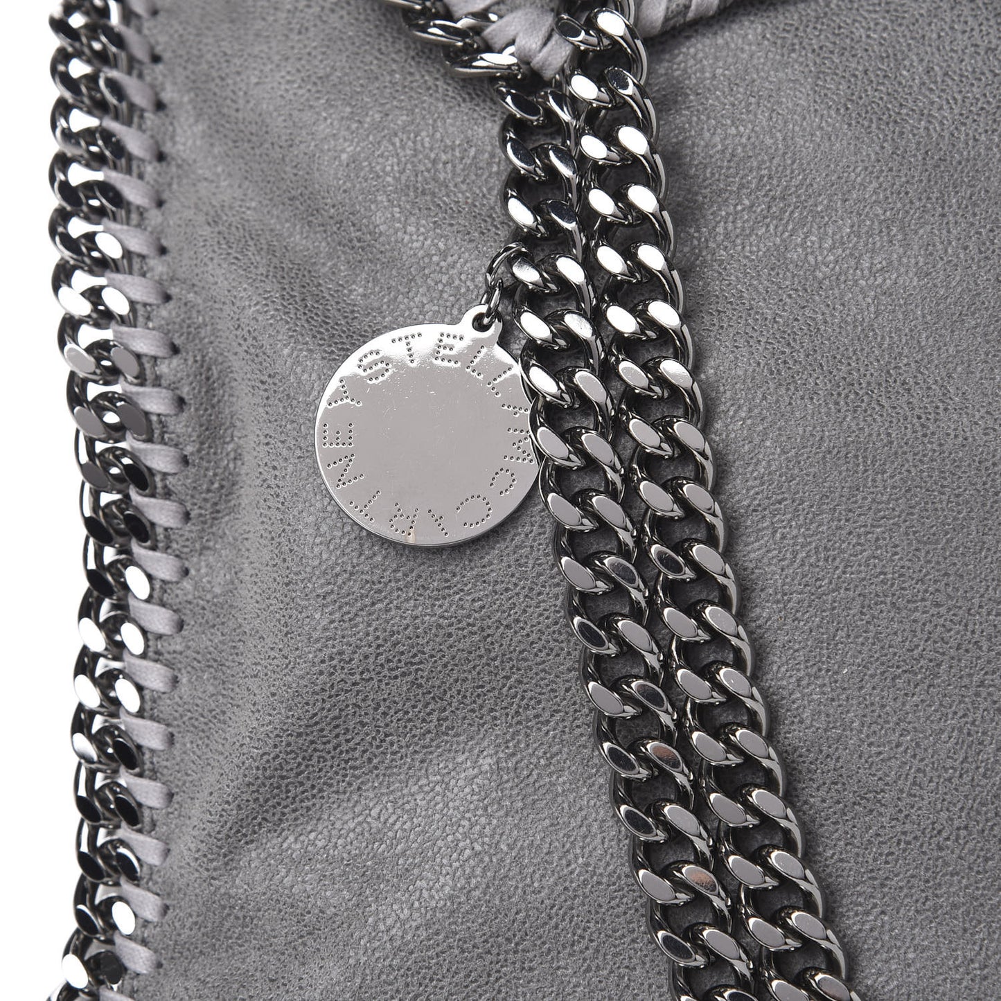 Shaggy Deer Small Falabella Tote Light Grey