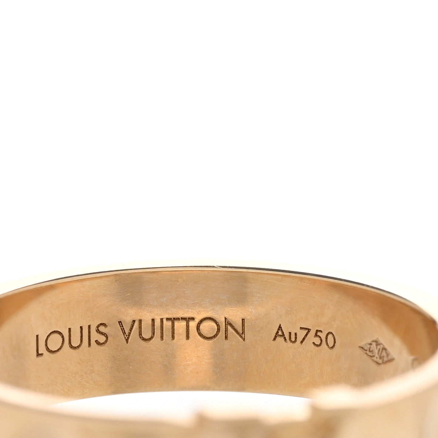 18K Yellow Gold Empreinte LV Ring 58 8.5