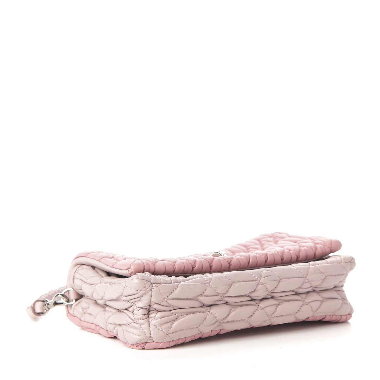 Nappa Matelasse Crystal Shoulder Bag Rosa