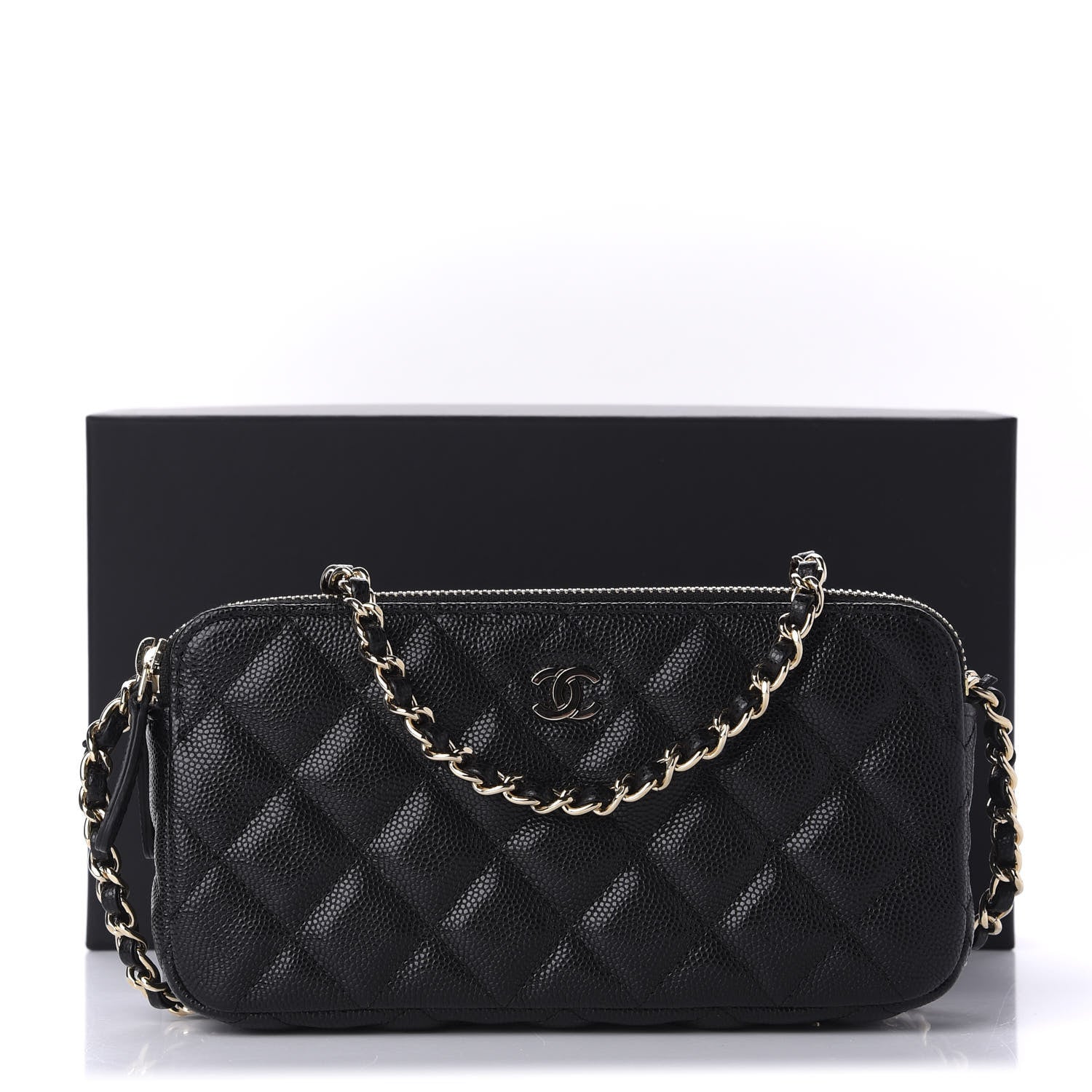 Chanel Caviar Quilted Small Clutch With Chain Black 13 of 13