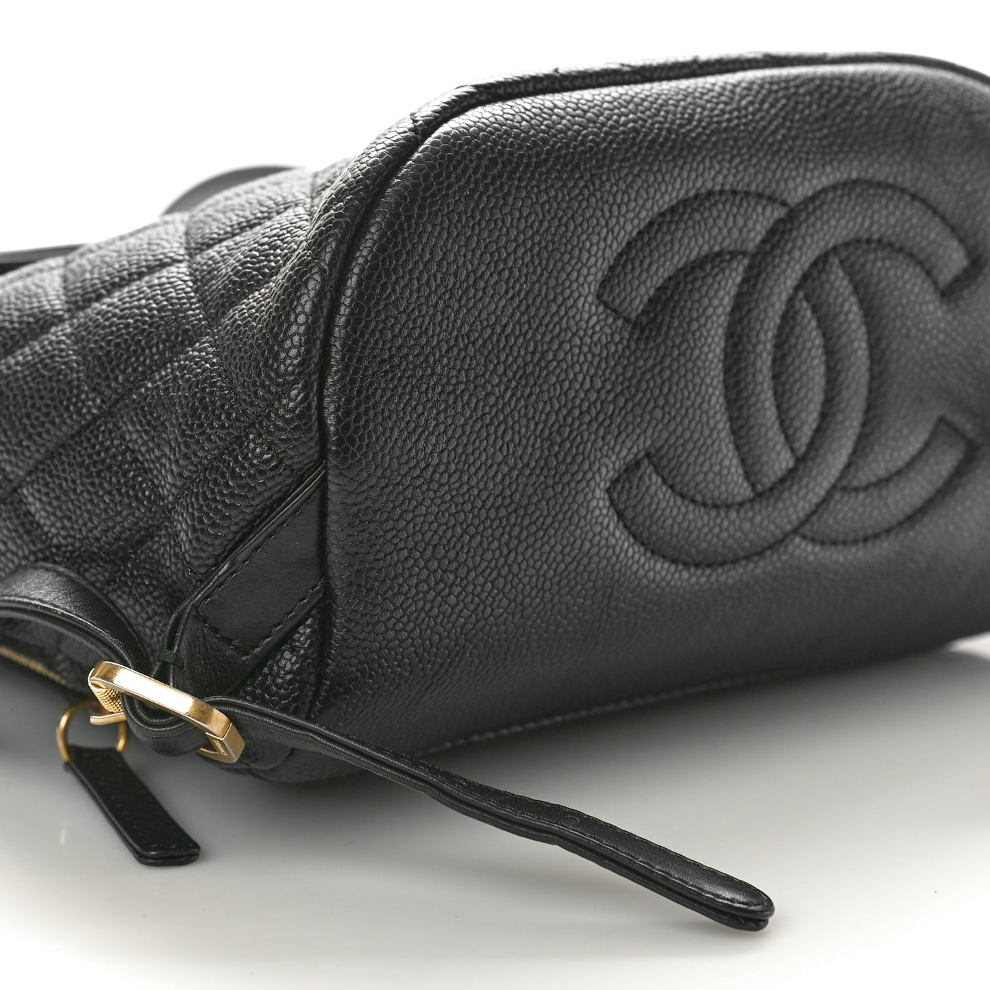 Caviar Quilted Small Filigree Backpack Black