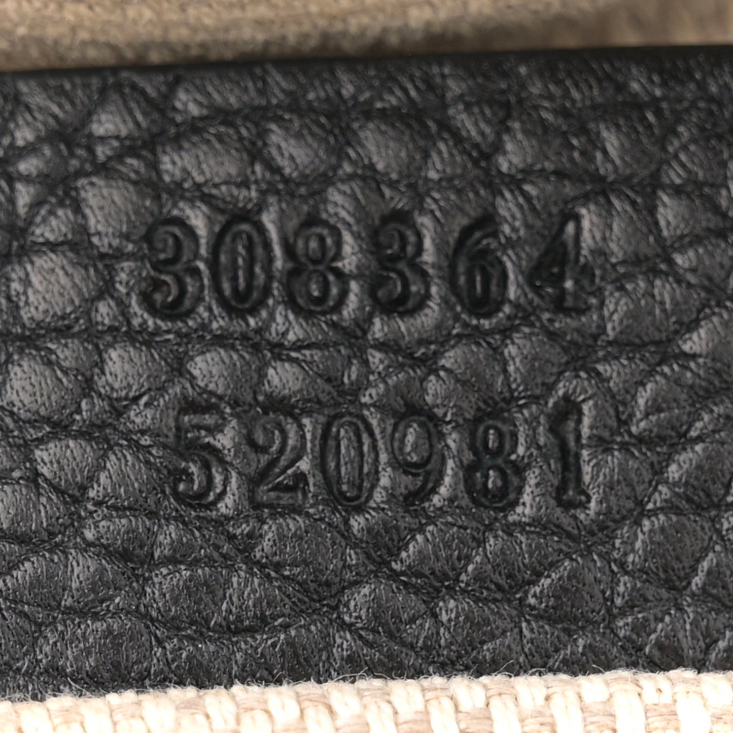Pebbled Calfskin Small Soho Disco Bag Black