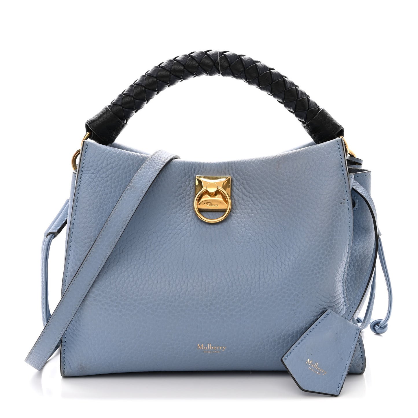 Heavy Grain Small Iris Tote Blue