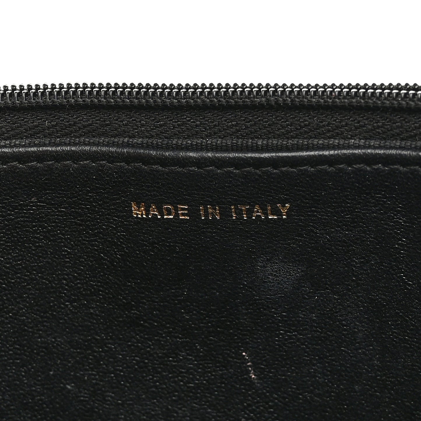 Lambskin Quilted Crystal CC Wallet On Chain WOC Black