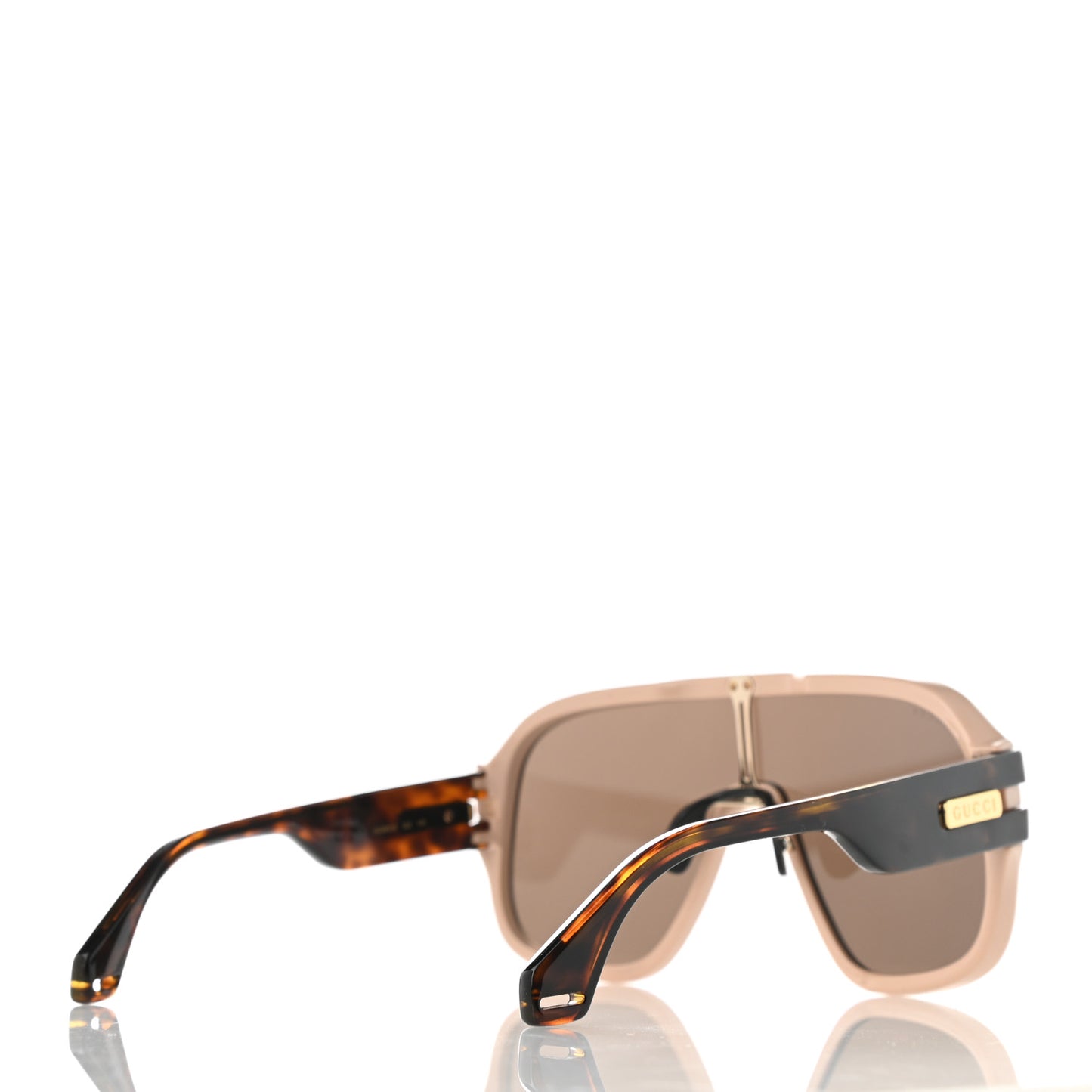 Acetate Aviator Sunglasses GG0663S Havana