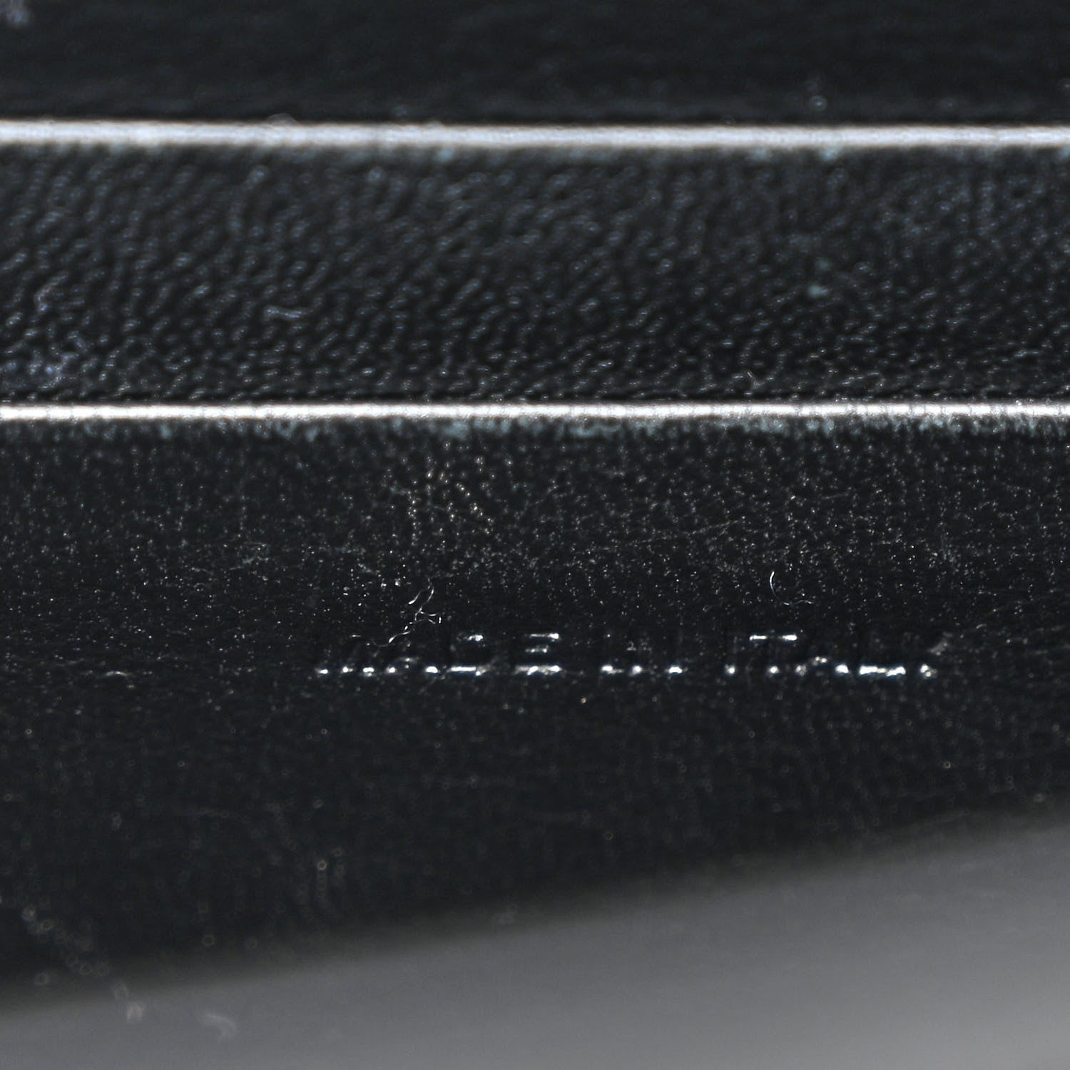 Saint Laurent Grain De Poudre Monogram Cassandra Chain Wallet Black 7 of 14
