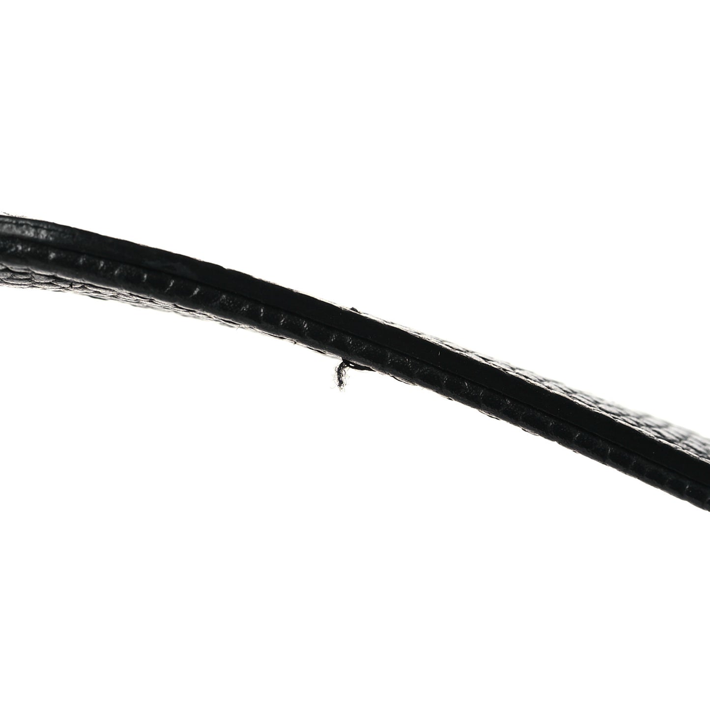 Grained Calfskin Small Stitched Flap Black