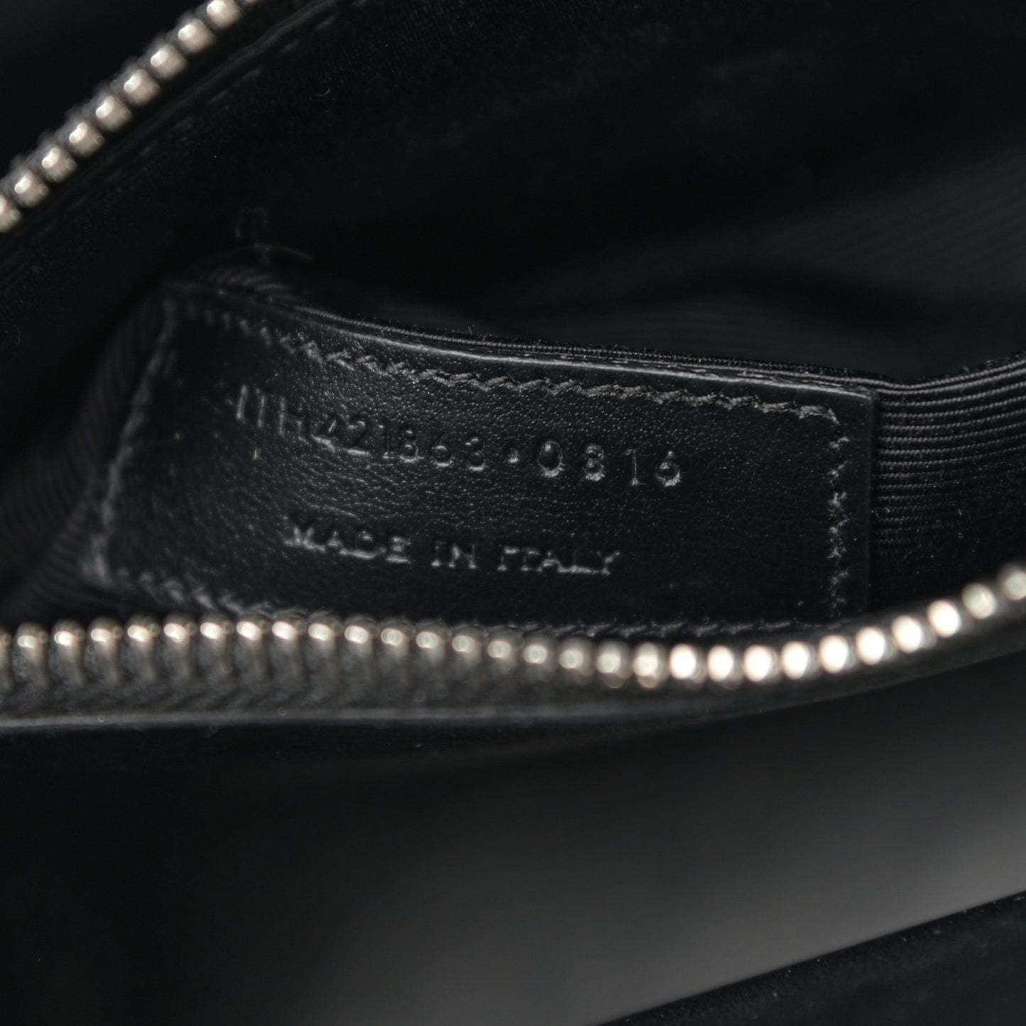 Grained Calfskin Baby Sac De Jour Black