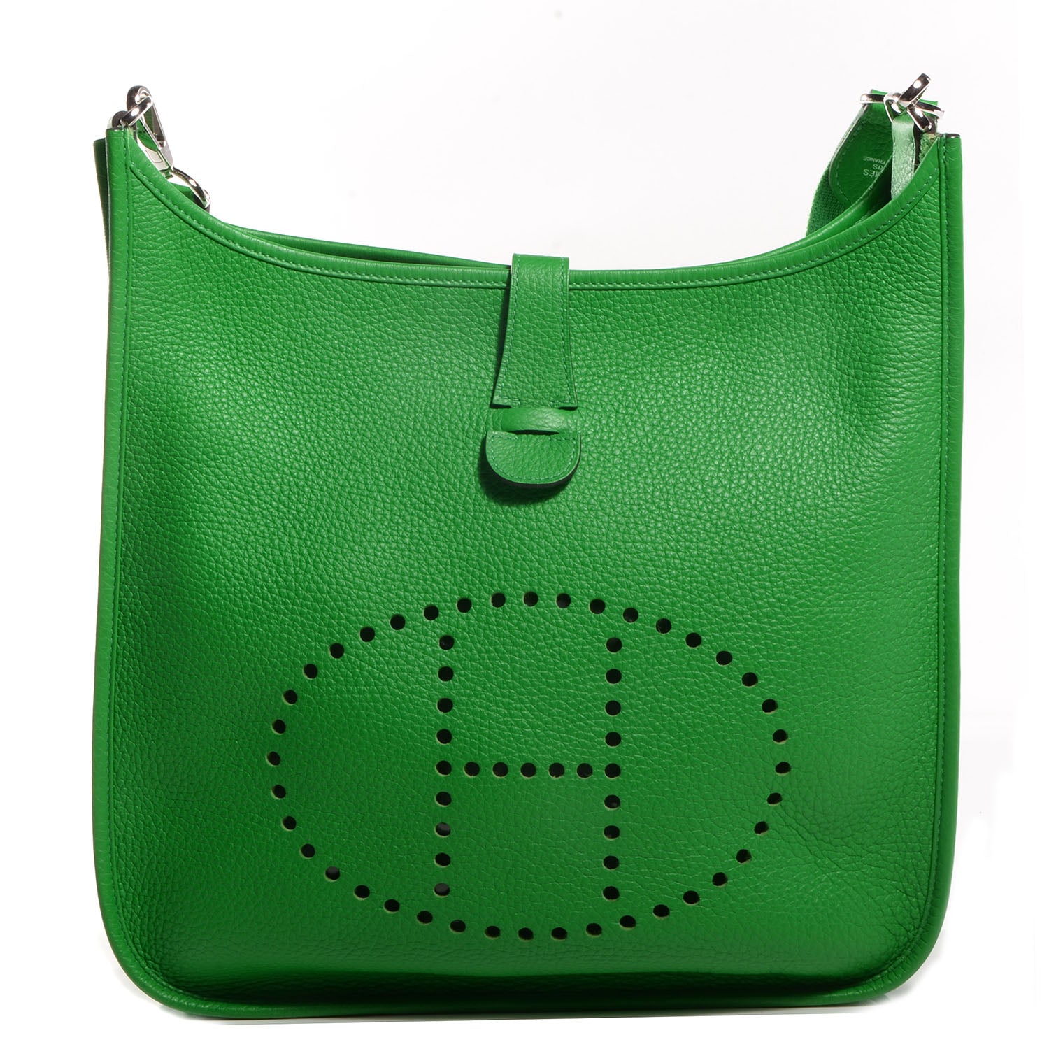 HERMES バッグ Hermes Taurillon Clemence Evelyne III GM Bambou 70600 – FASHIONPHILE