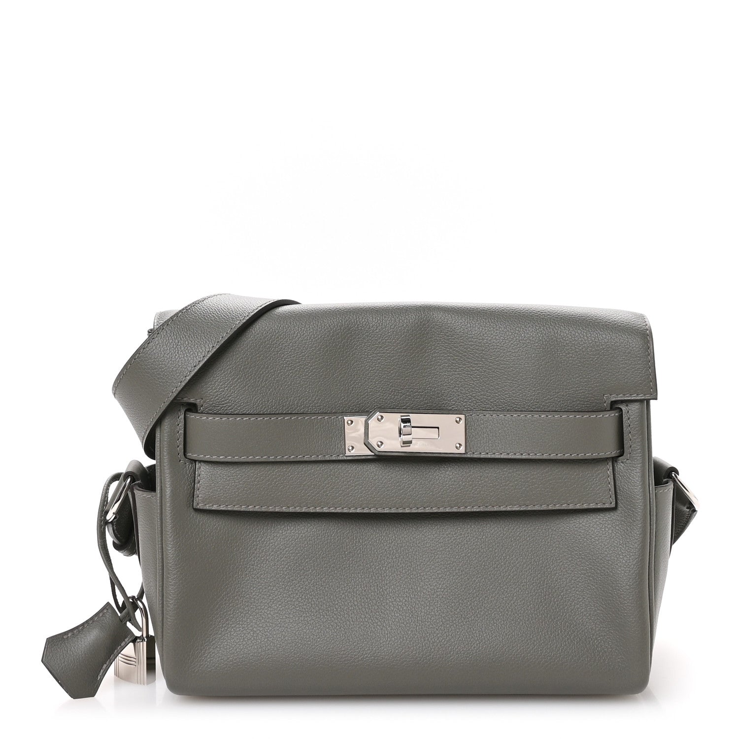 Hermes Evercolor Kelly Messenger PM Gris Meyer 1784293 – FASHIONPHILE