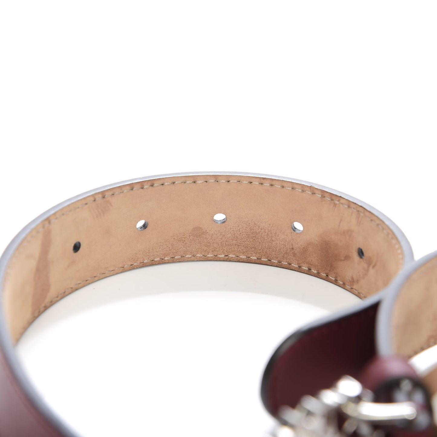 Calfskin Crystal Interlocking G Belt 75 30