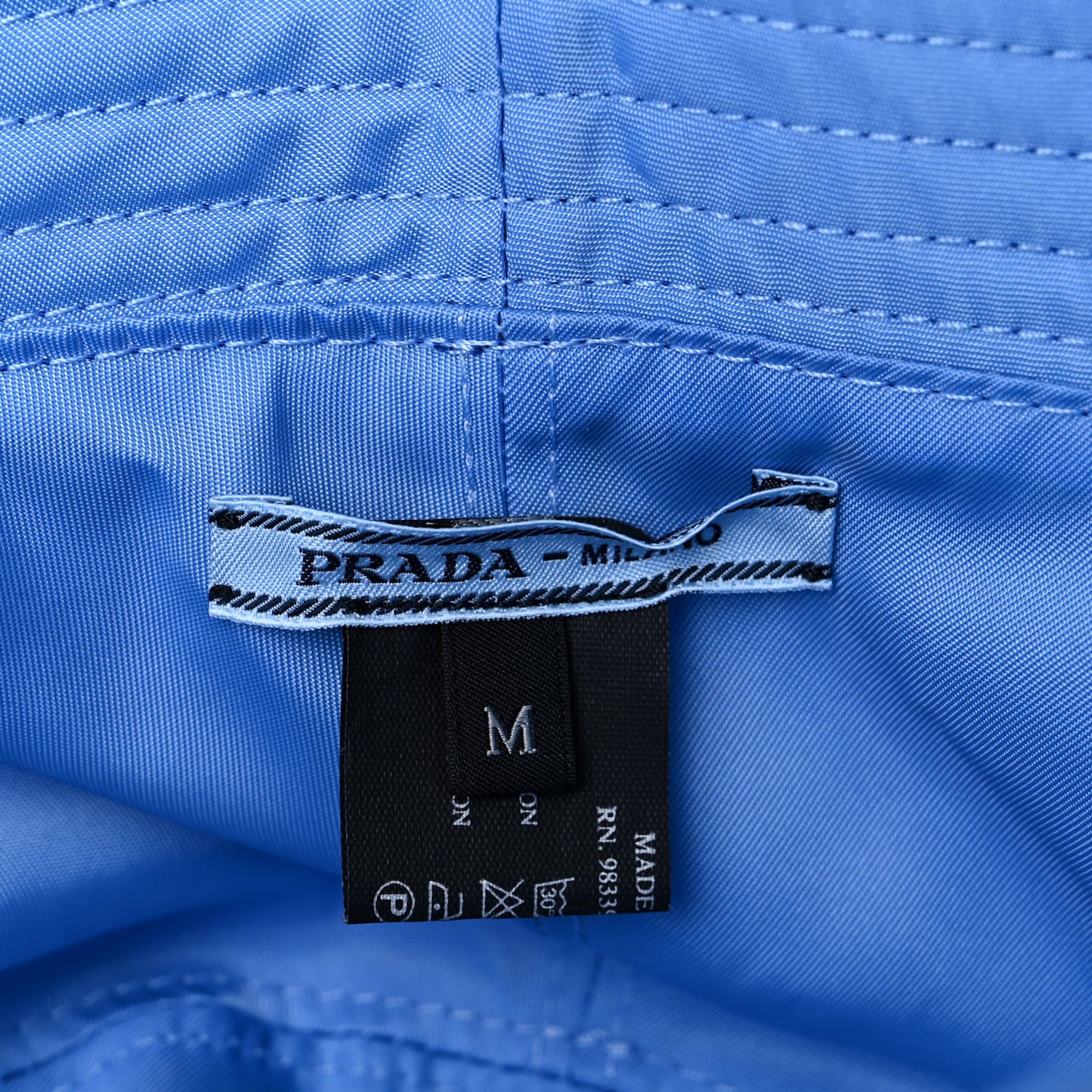 Nylon Reversible Bucket Hat M Blue