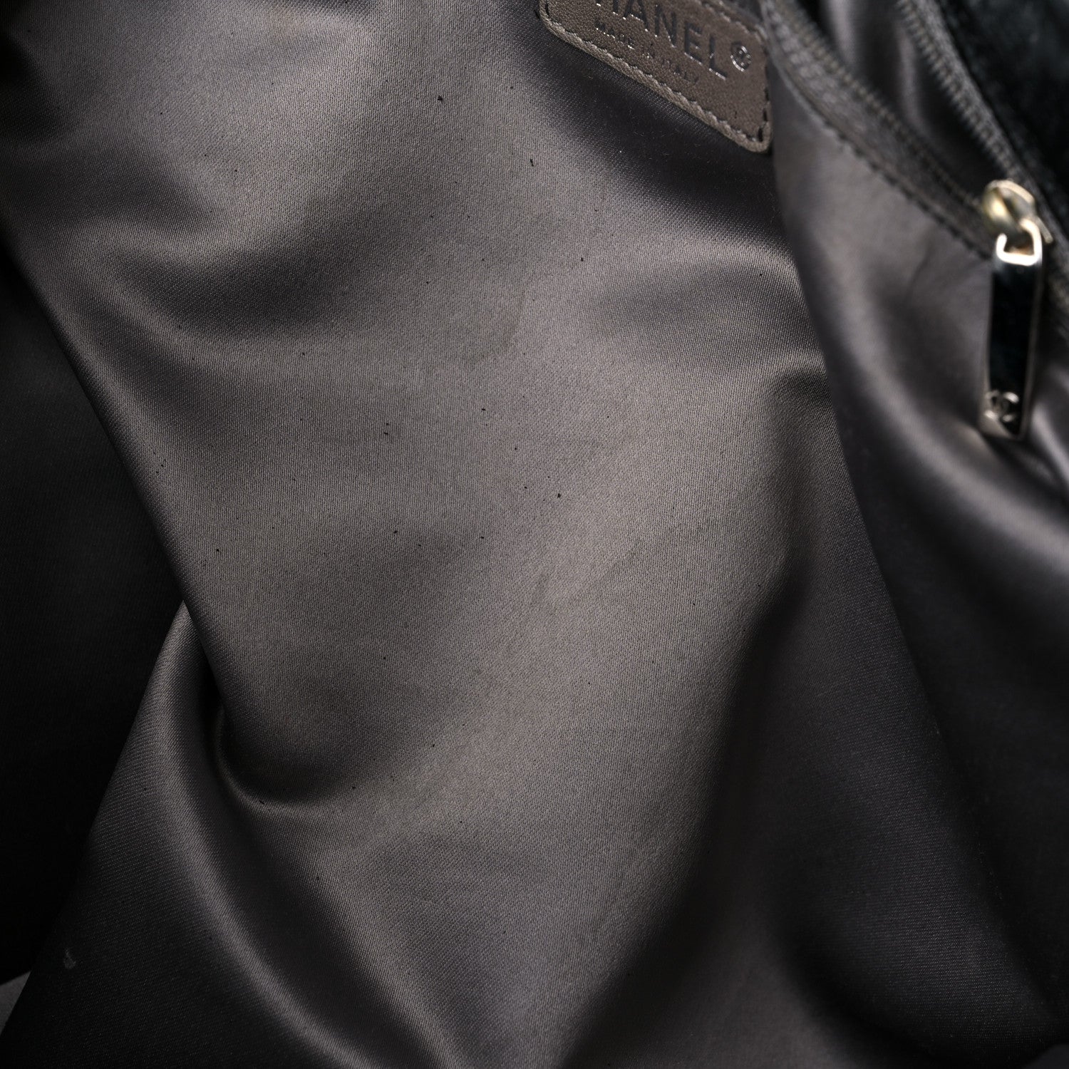 Chanel Crinkled Coated Canvas Le Marais Large Tote Black 11 of 16