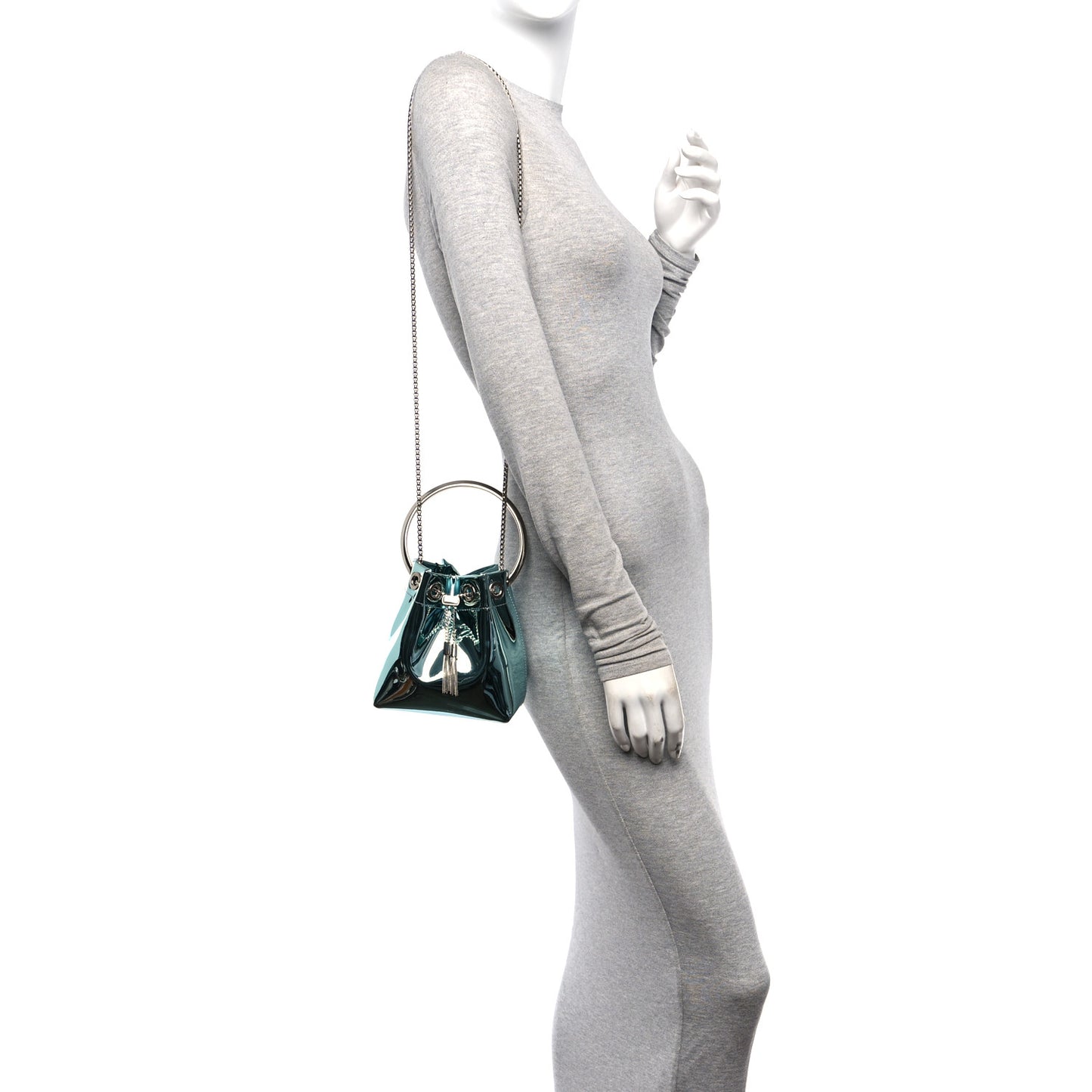 Metallic Patent Bon Bon Bag  Malibu