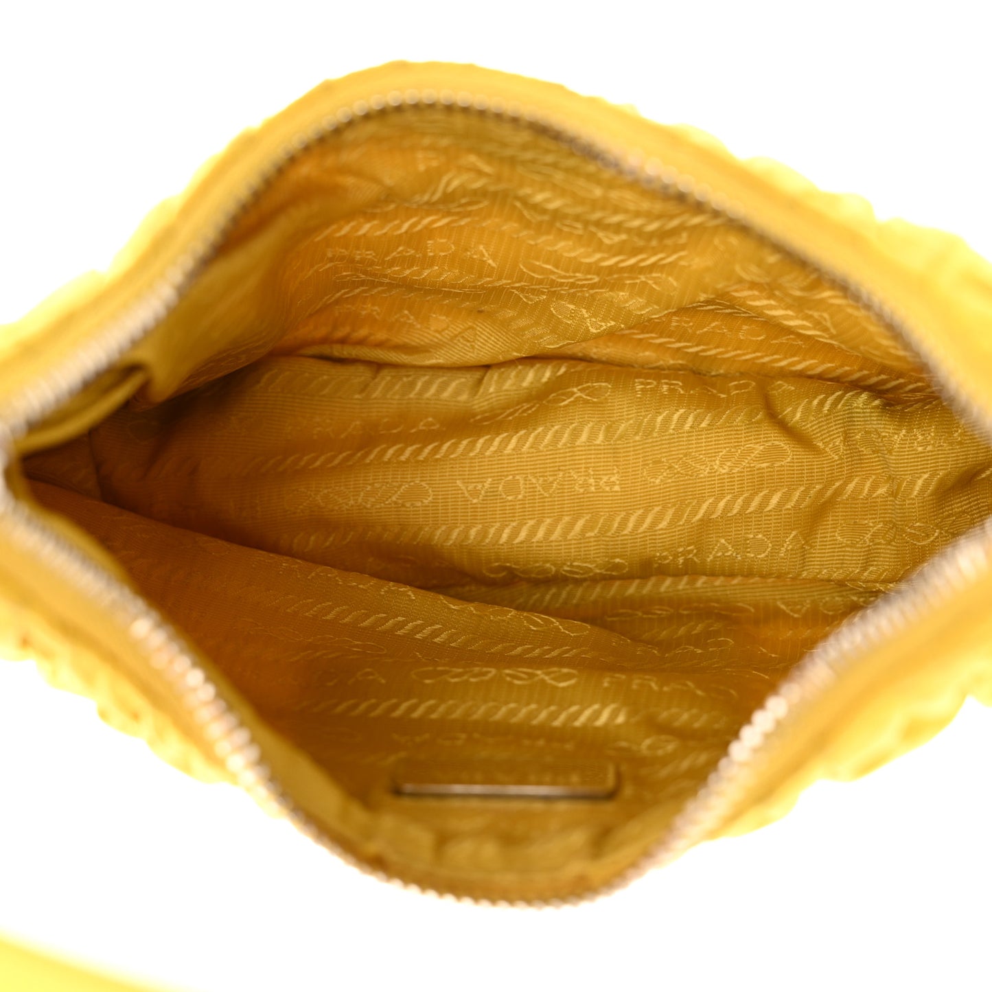 Tessuto Nylon Gaufre Shoulder Bag Giallo