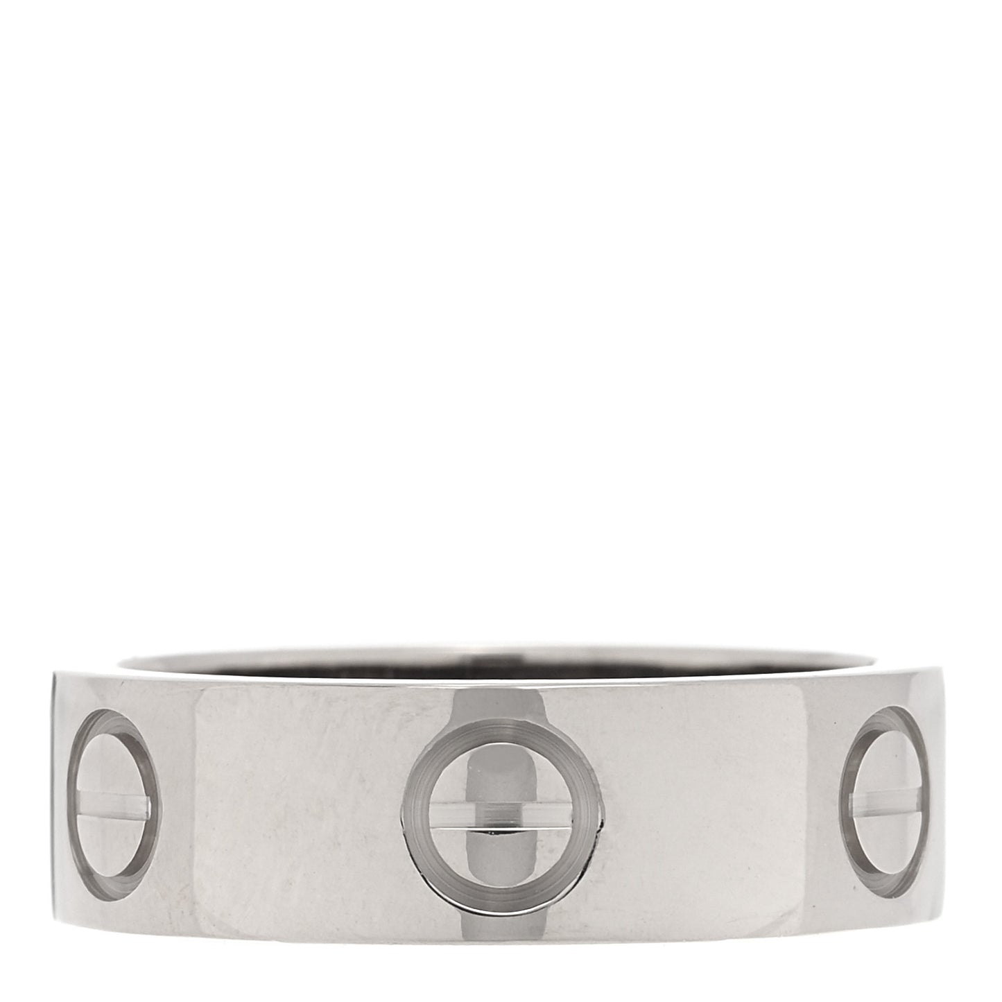 18K White Gold 5.5mm LOVE Ring 50 5.25