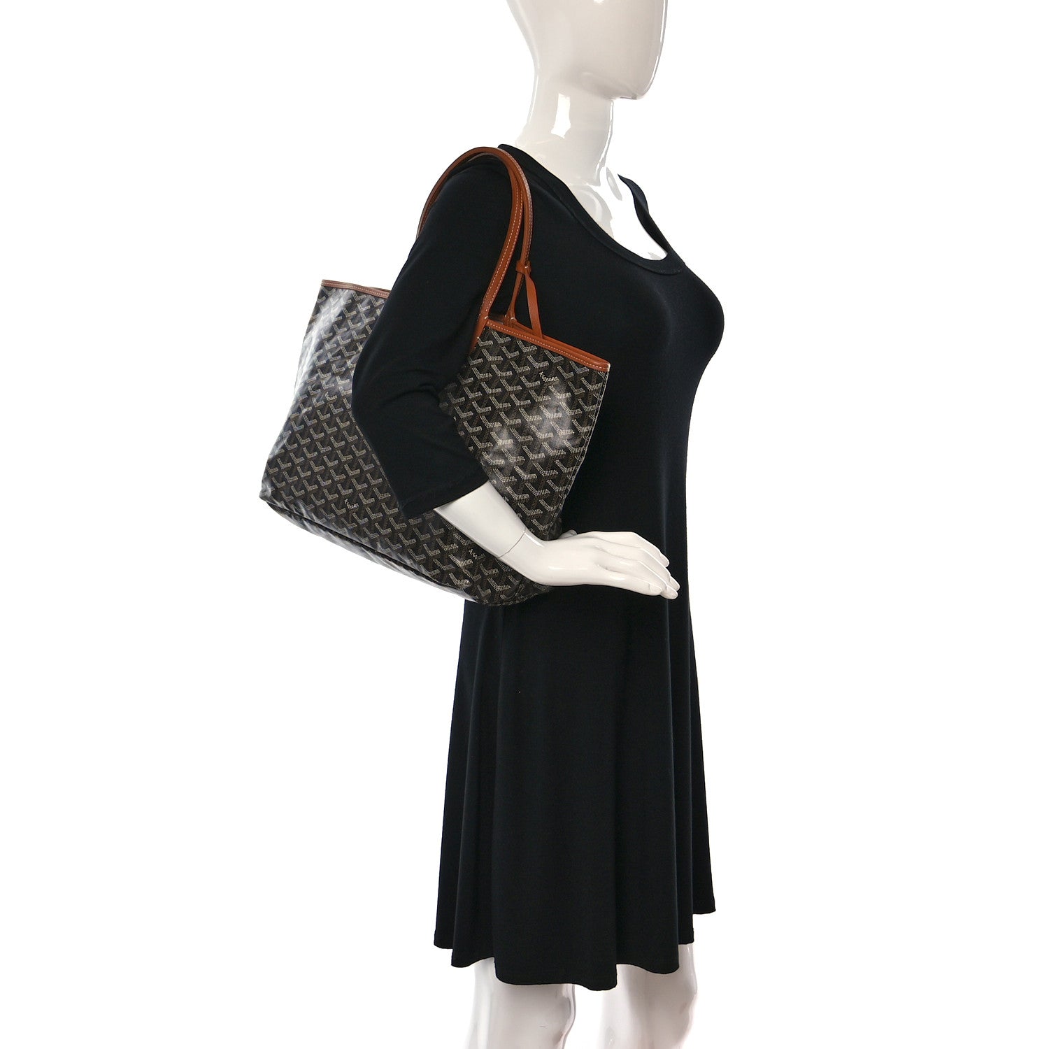 Goyard Goyardine Saint Louis PM Black Gold 2 of 10