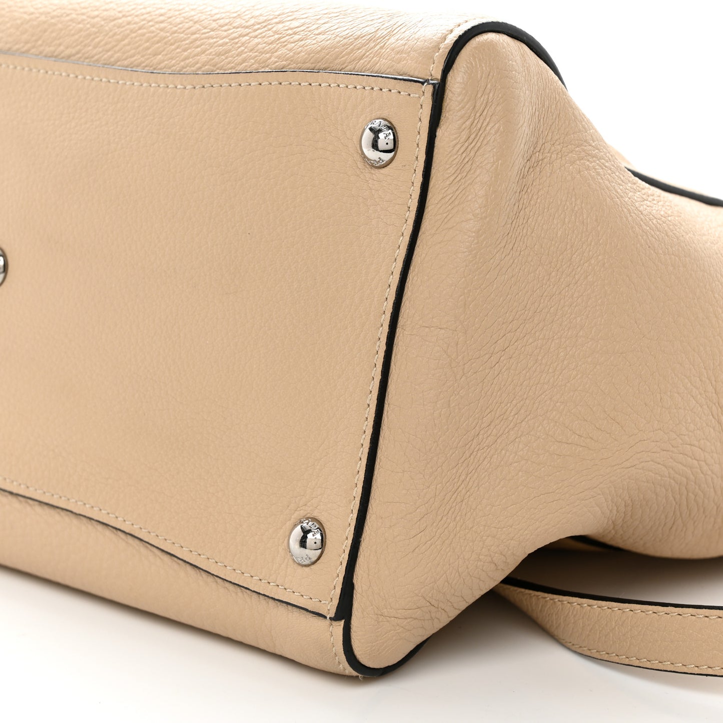 Vitello Daino Twin Pocket Tote Sabbia