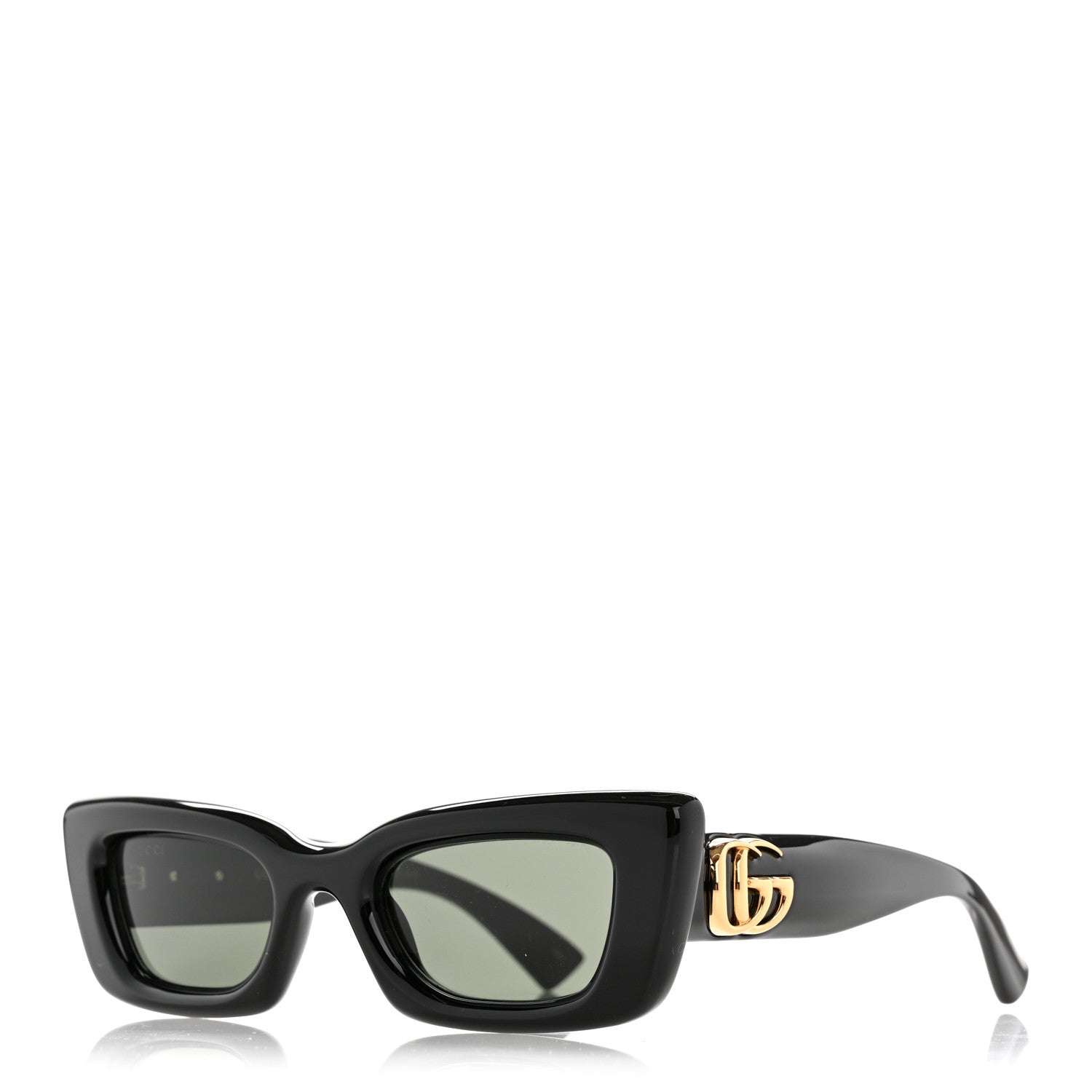 Gucci Acetate Cat Eye GG Marmont Logo Sunglasses GG1827S Black