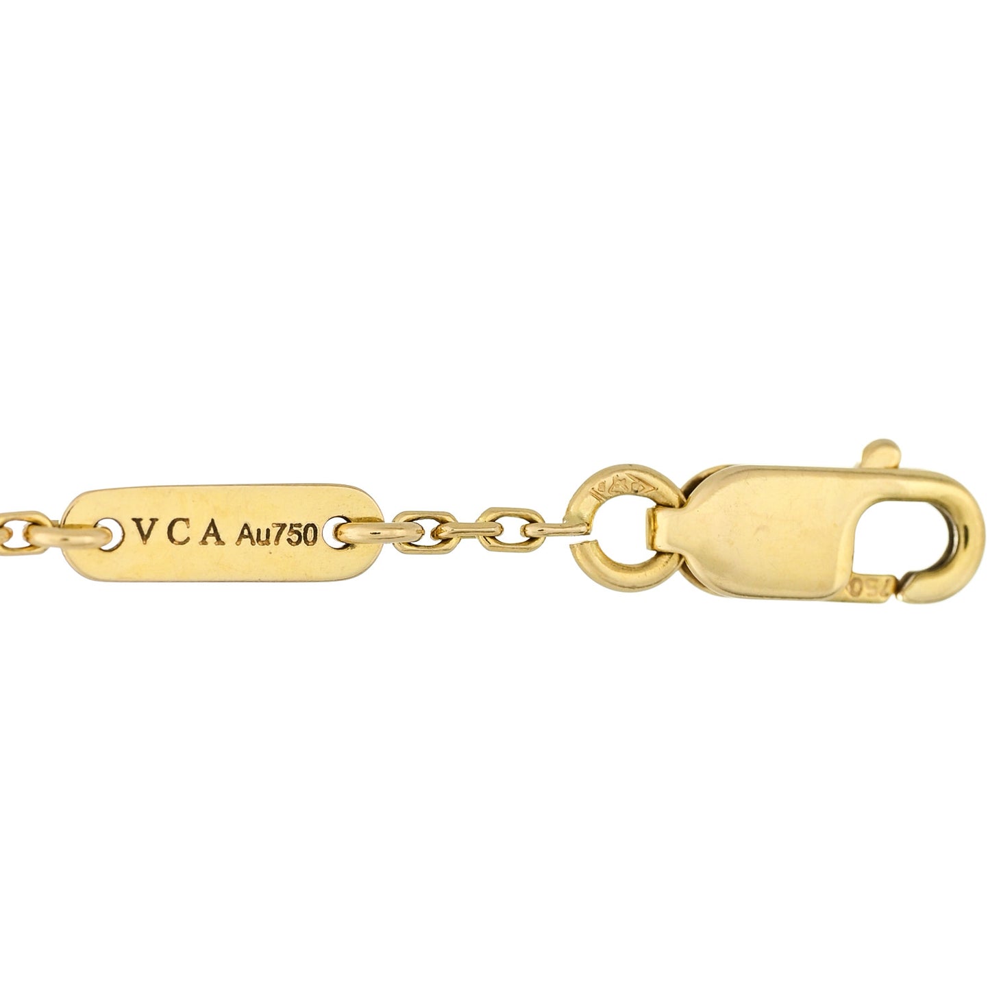 18K Yellow Gold Mother of Pearl Sweet Alhambra Butterfly Bracelet