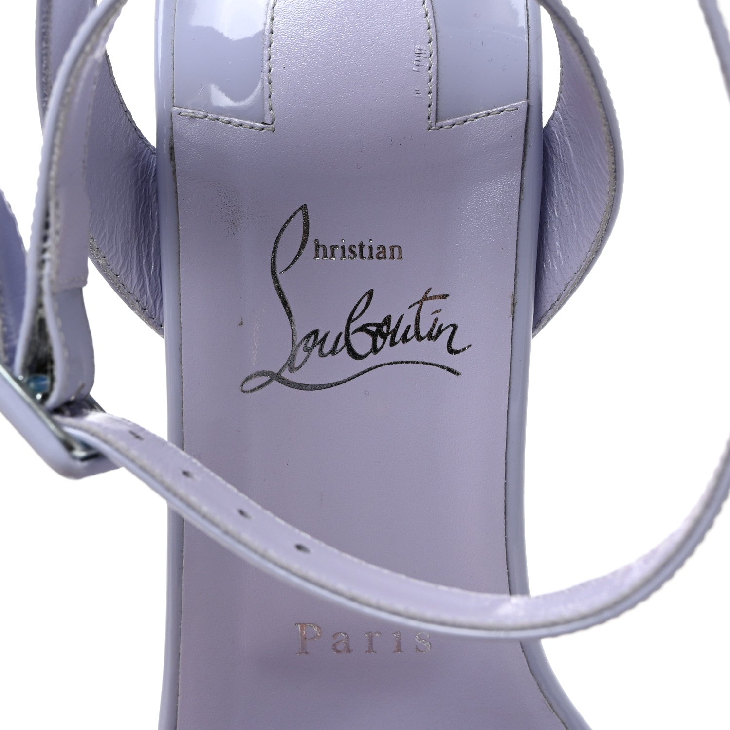 Christian Louboutin Patent Miss Sabina 85 Sandals 40 Skylight 6 of 10