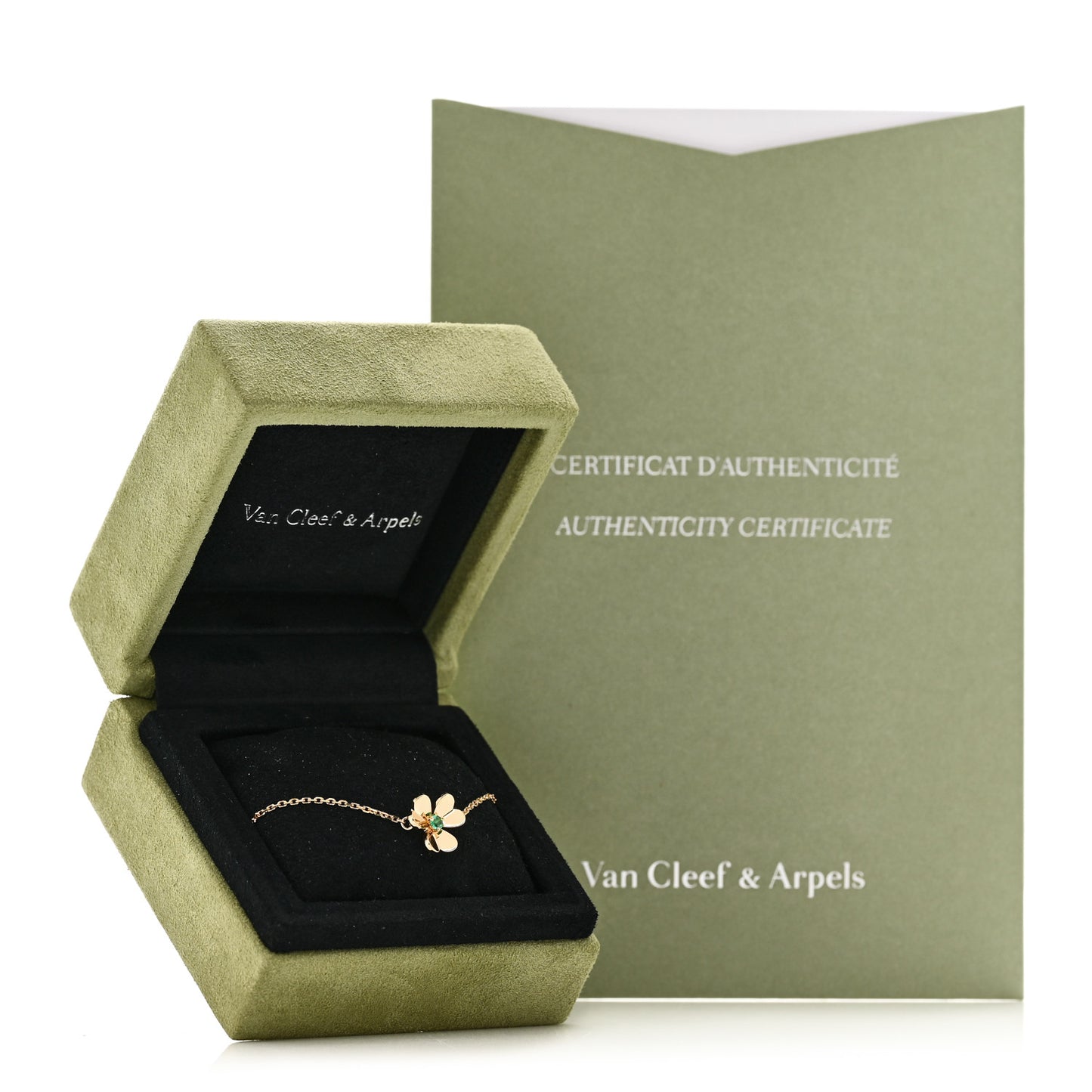 18K Yellow Gold Emerald Mini Frivole Bracelet