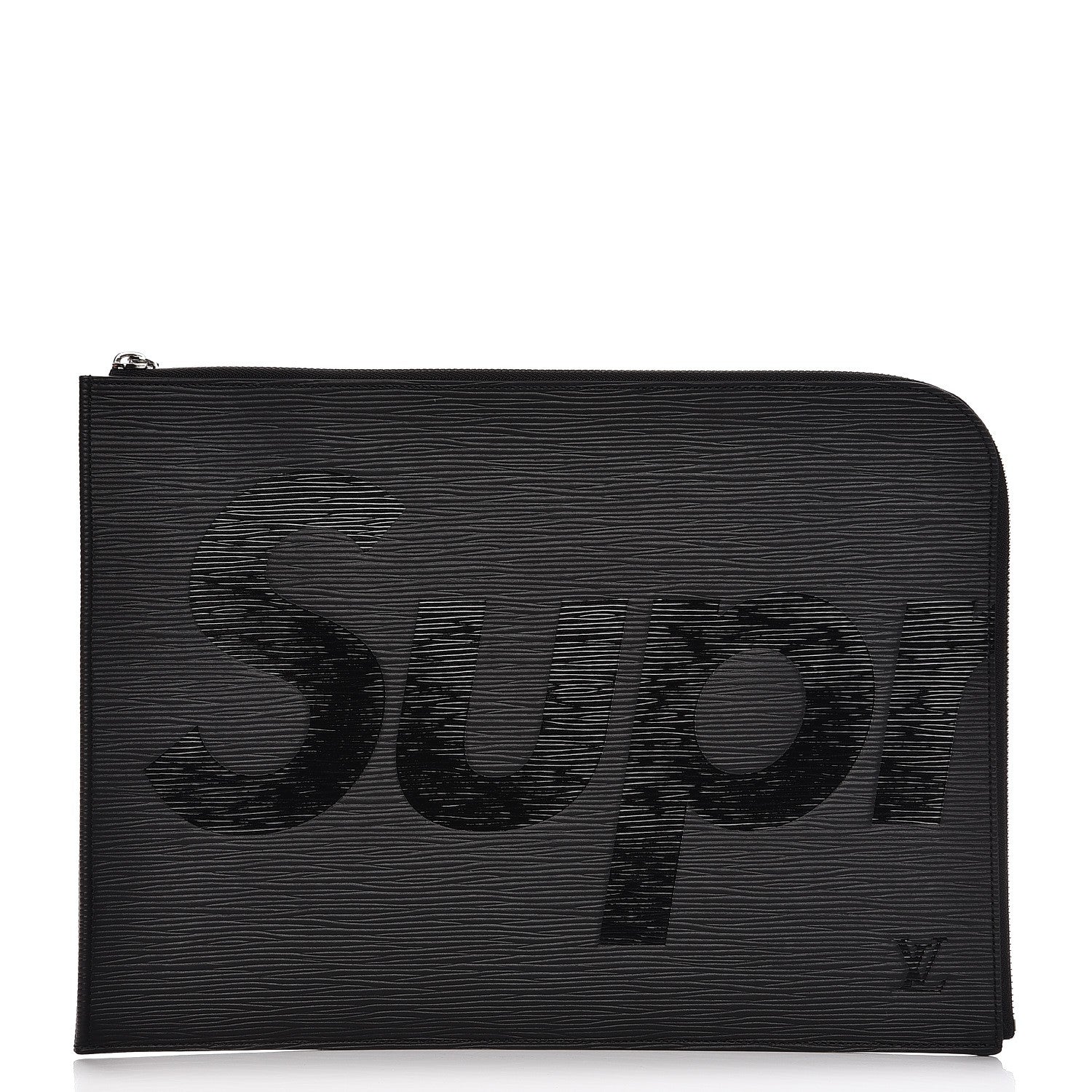 その他 Supreme / Louis Vuitton Zippy Epi Pre-Loved Louis Vuitton x Supreme EPI Black Leather Chain Wallet