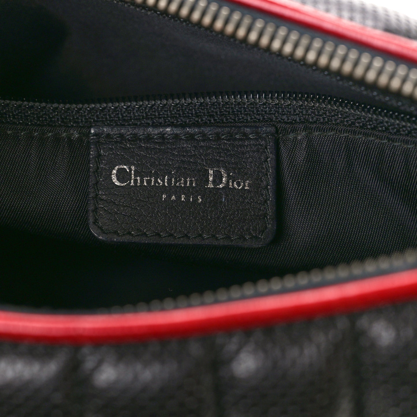 Calfskin Patent Trailer Trash Cadillac Shoulder Bag Black Red
