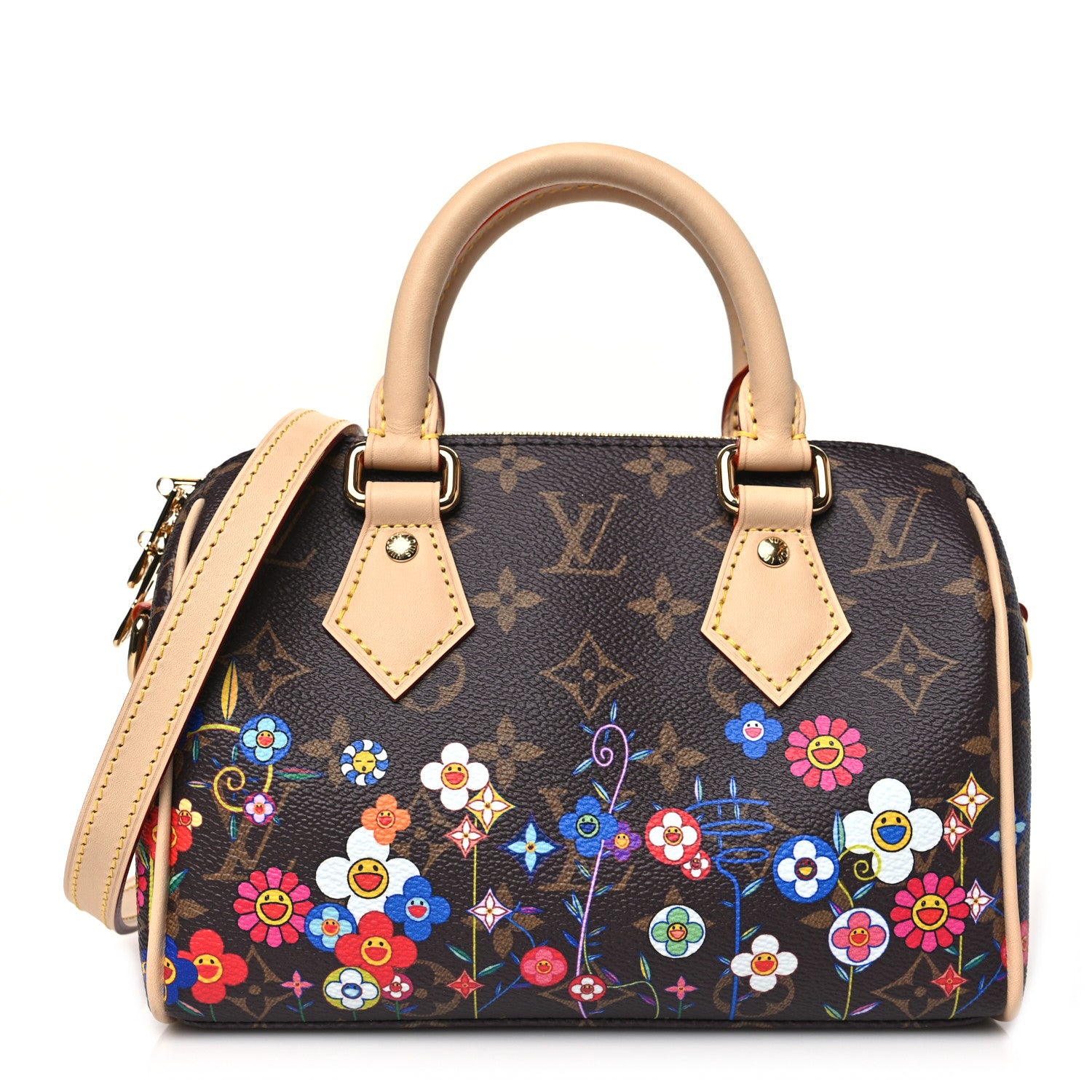 Louis Vuitton LV X TM Monogram Flowers Speedy Bandoulière 20