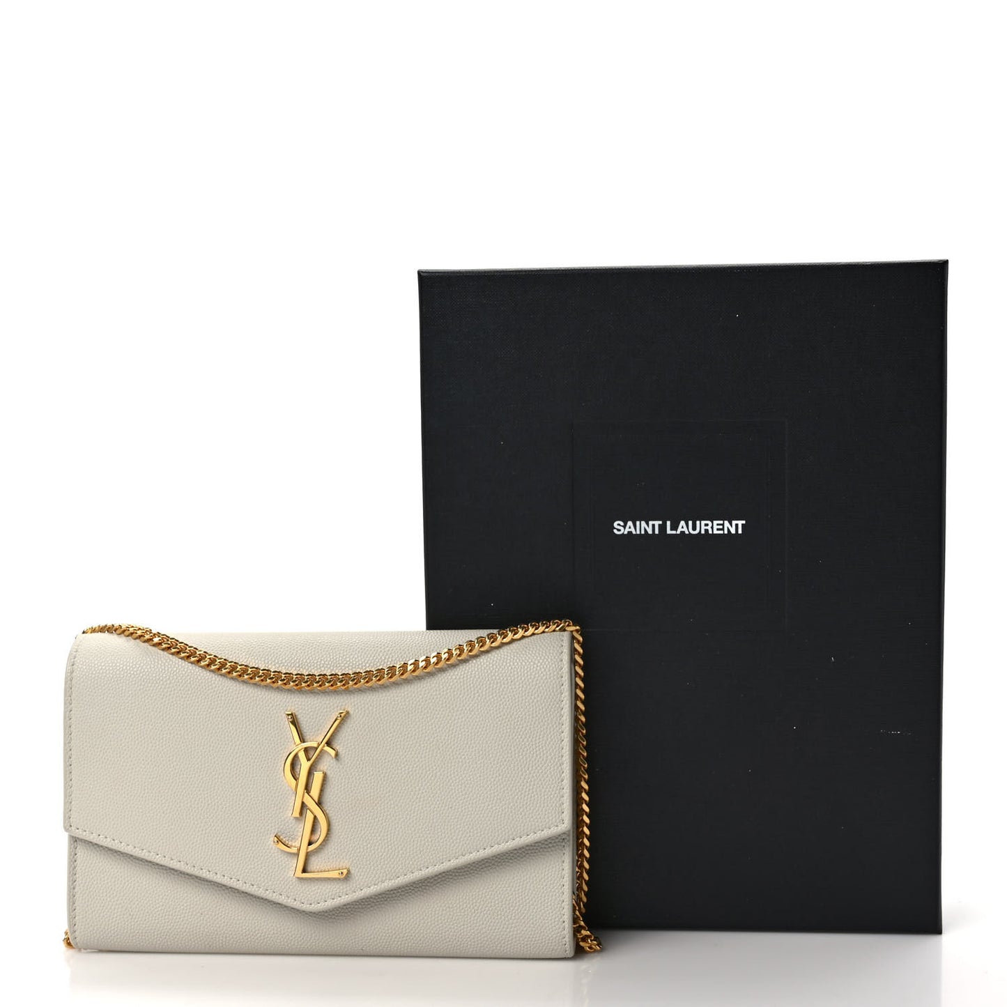 Grain De Poudre Monogram Uptown Chain Wallet Crema Soft