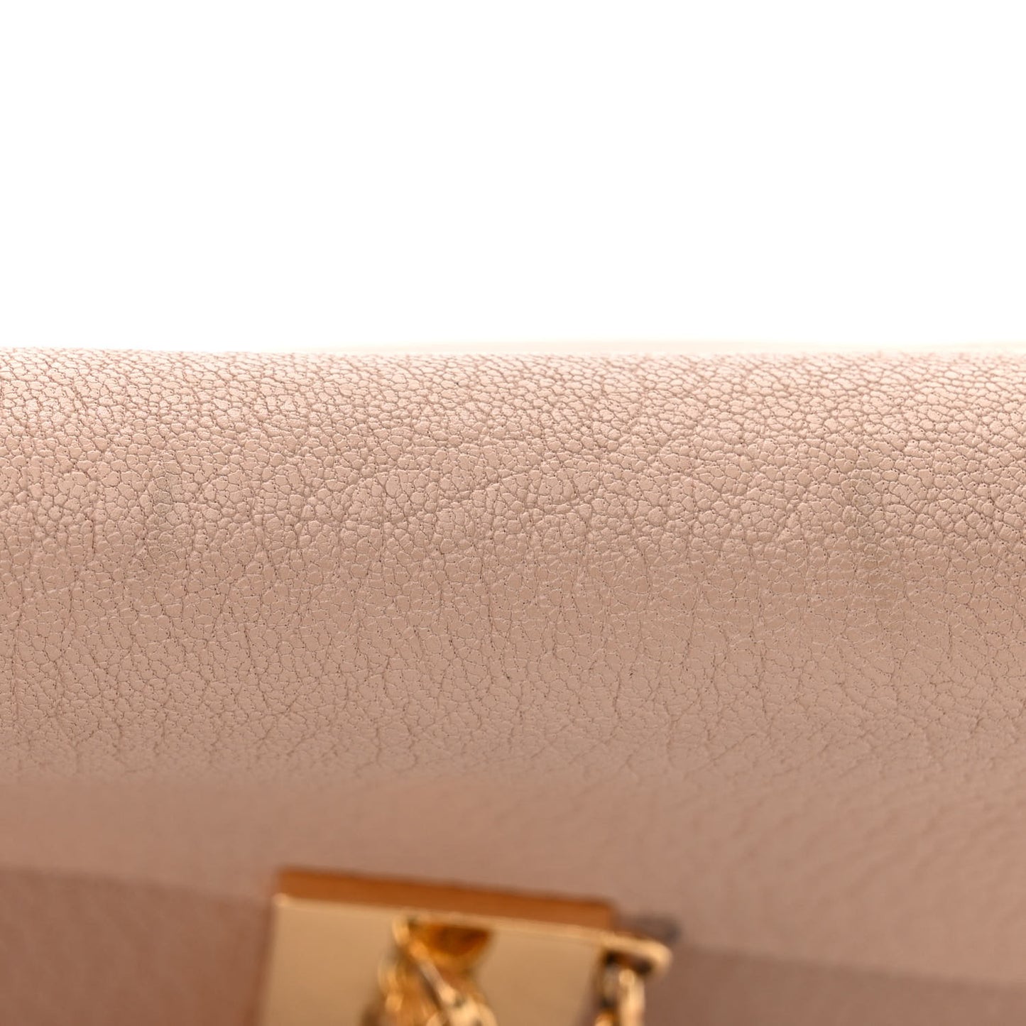 Grained Lambskin Mini Drew Shoulder Bag Cement Pink