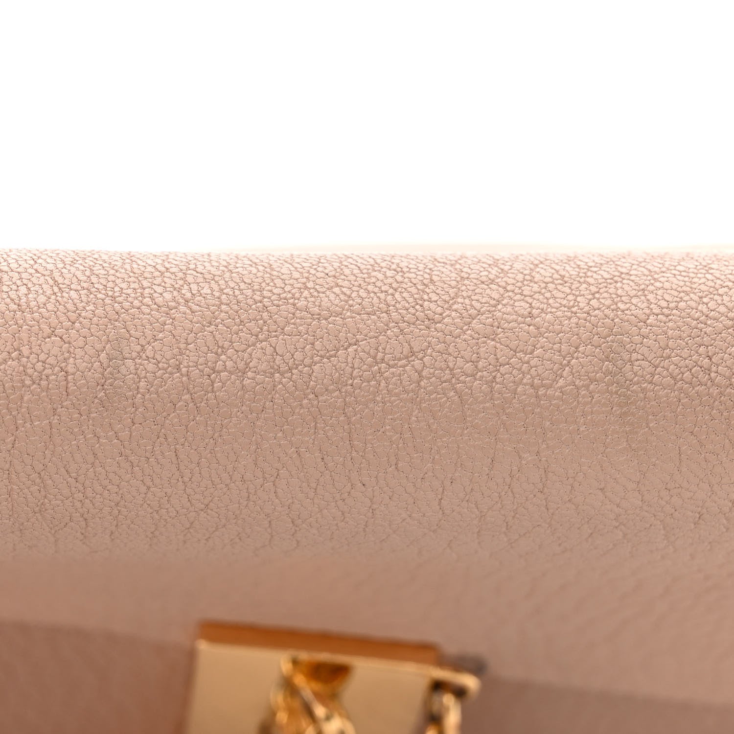 Chloe Grained Lambskin Mini Drew Shoulder Bag Cement Pink 12 of 12