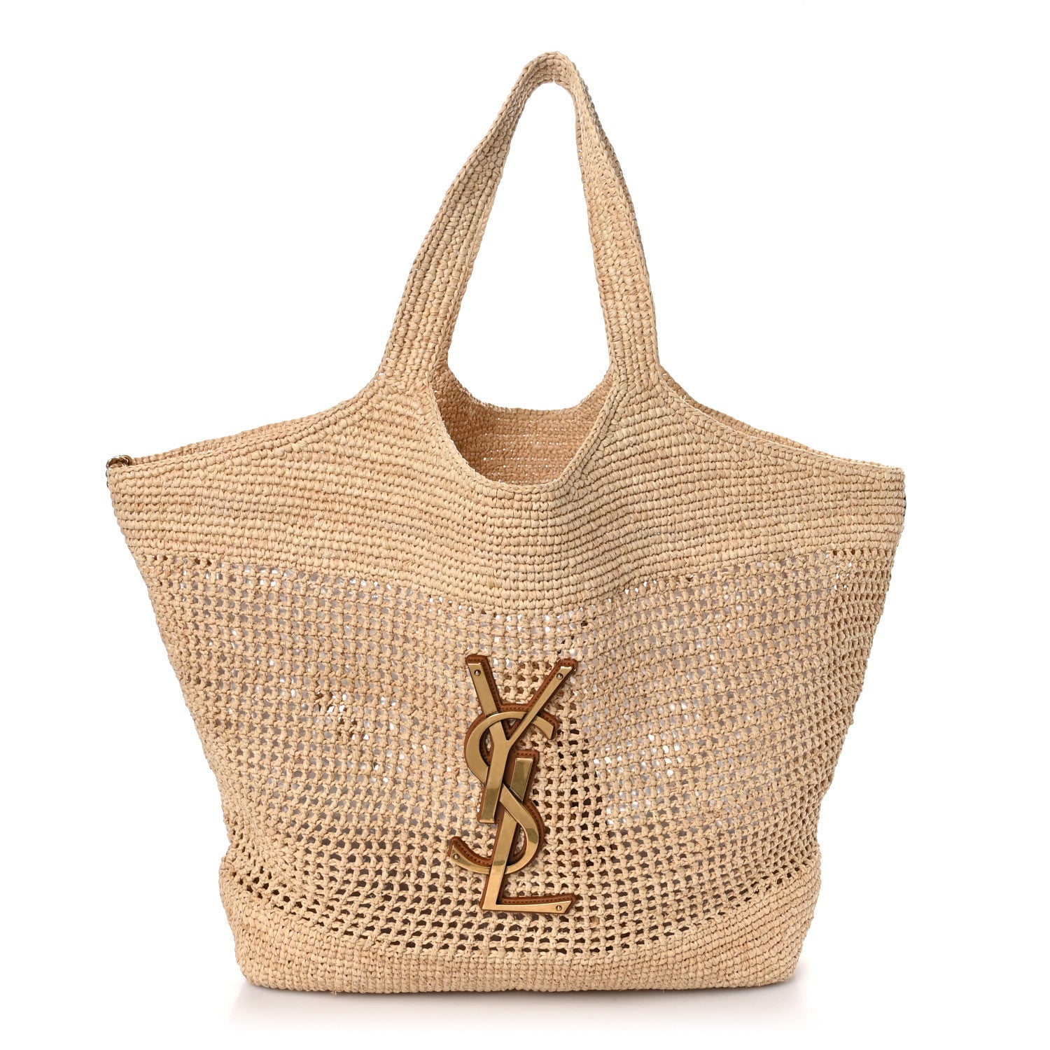 Saint Laurent Raffia Icare Shopping Tote Natural 1499638