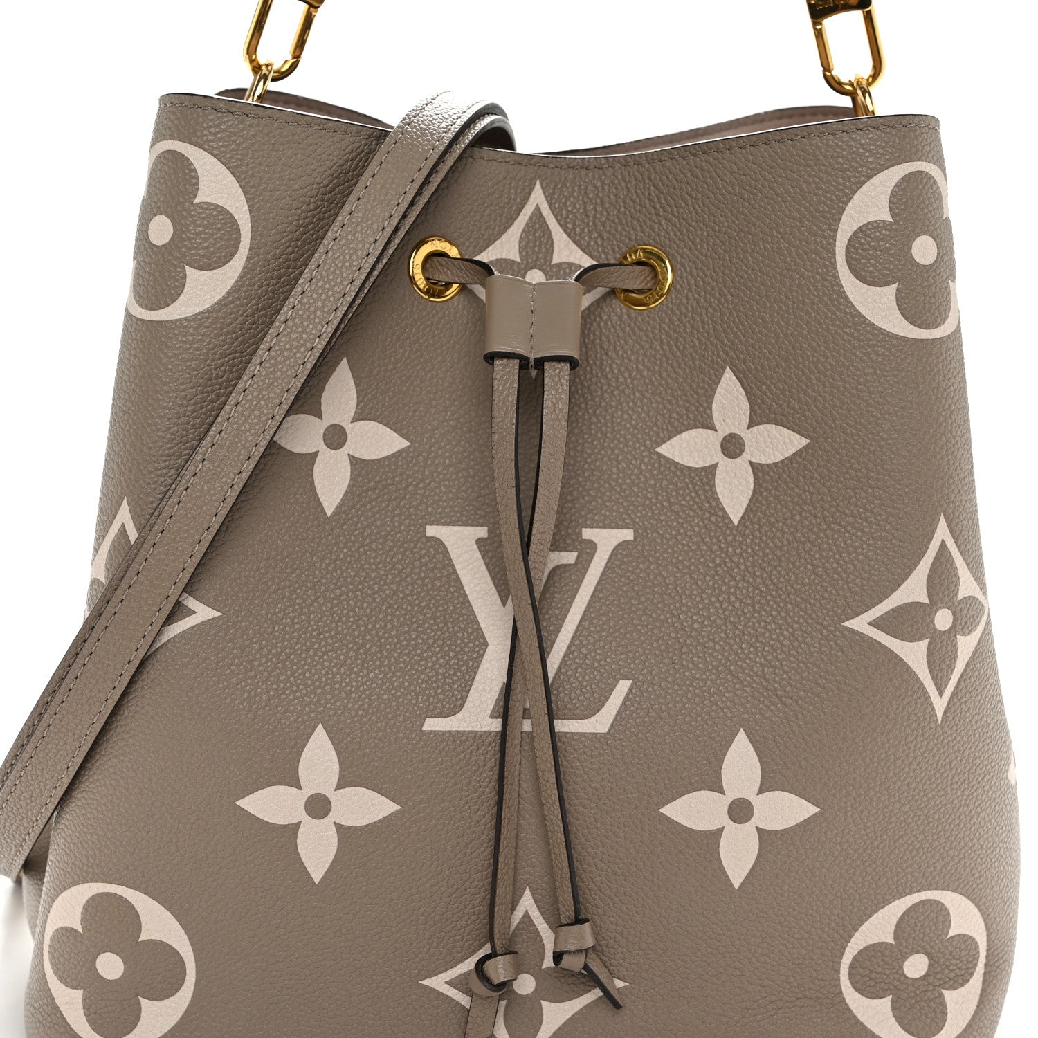 Louis Vuitton Empreinte Monogram Giant Neonoe MM Tourterelle Creme 9 of 12