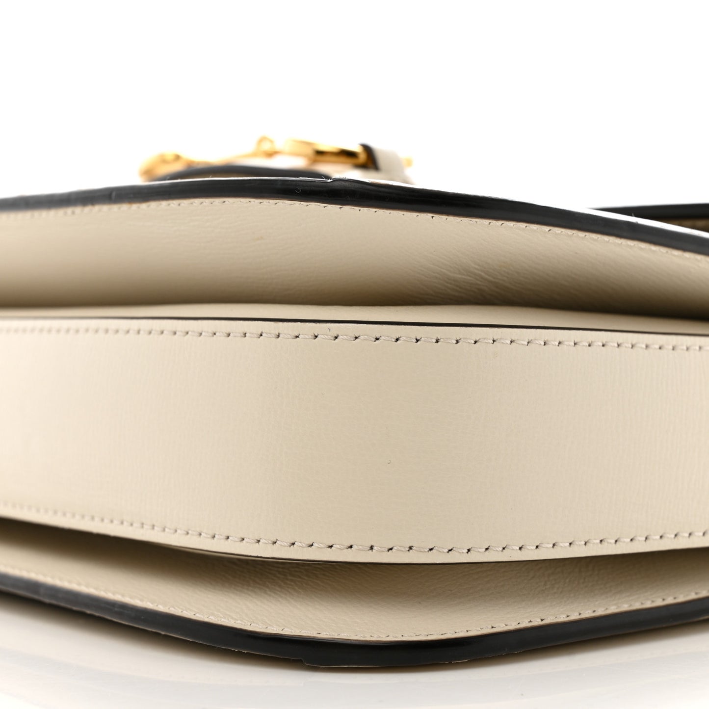 GG Supreme Monogram Horsebit 1955 Shoulder Bag Beige Mystic White