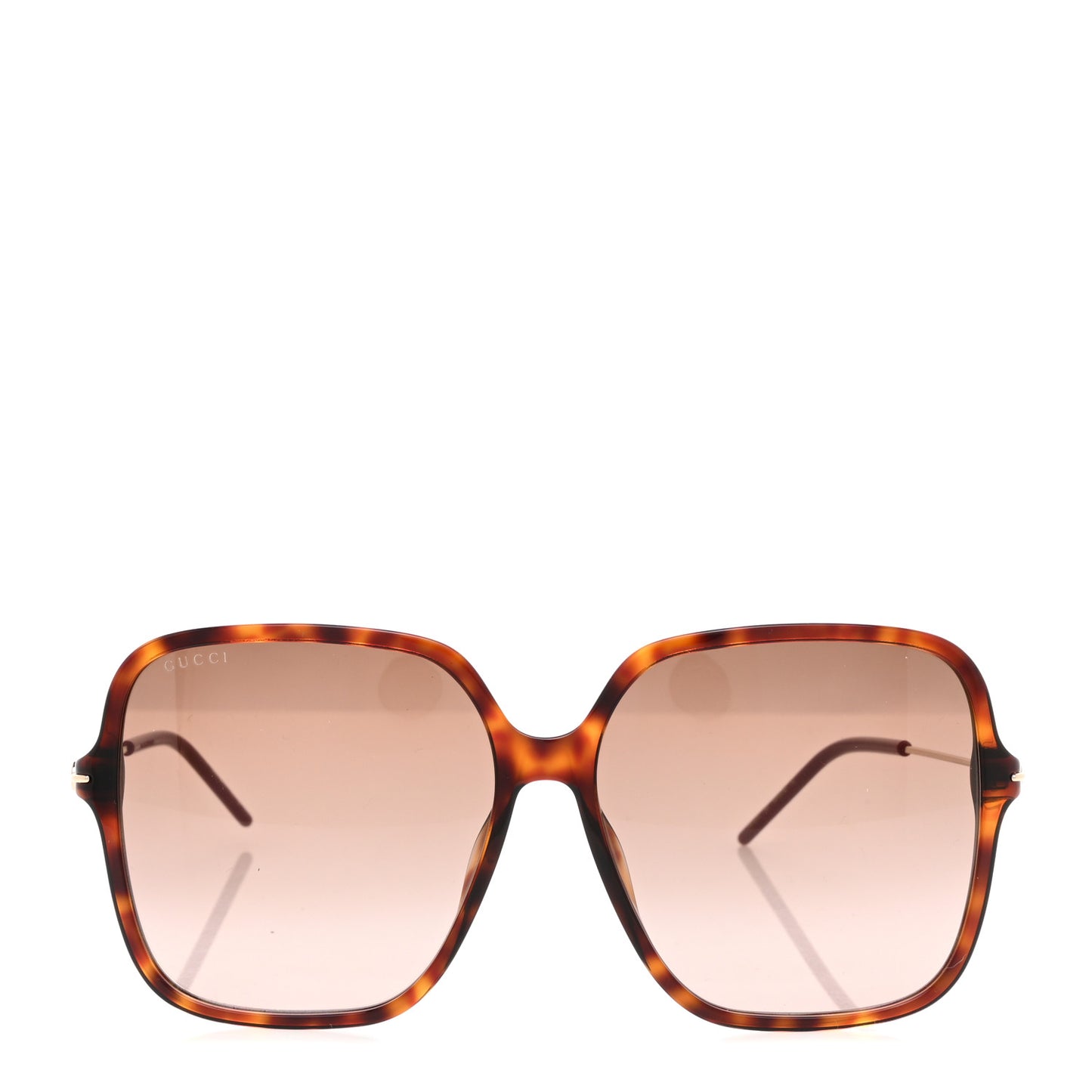 Squared Acetate Sunglasses GG1267S Havana Brown Gold